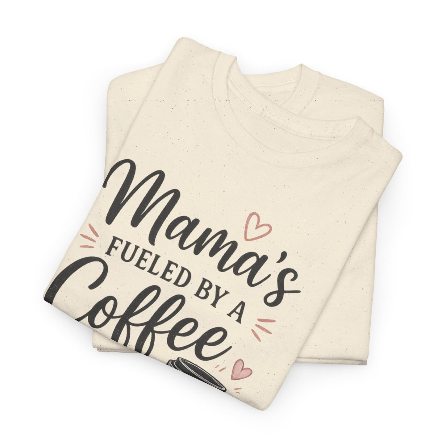 Mama Runs on Coffee T-Shirt — Funny Mom Coffee Tee