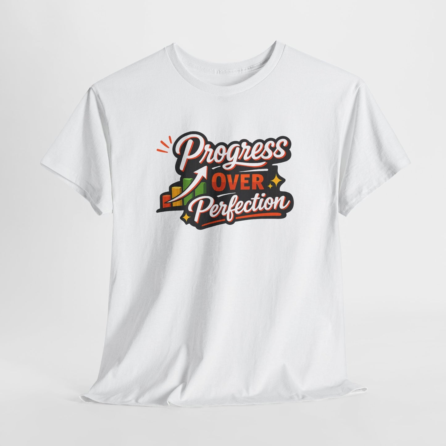 Progress Over Perfection Tee — "Progress Over Progression" Motivational T-Shirt