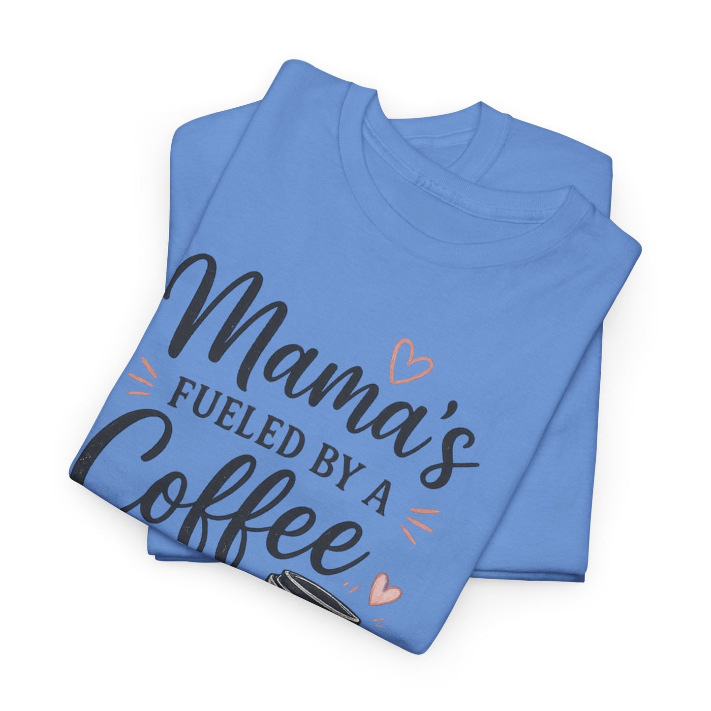 Mama Runs on Coffee T-Shirt — Funny Mom Coffee Tee