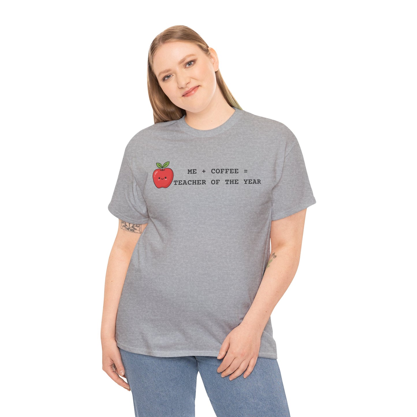Mom-Turned-Teacher Coffee Fueled T-Shirt — "Teacher of the Year"
