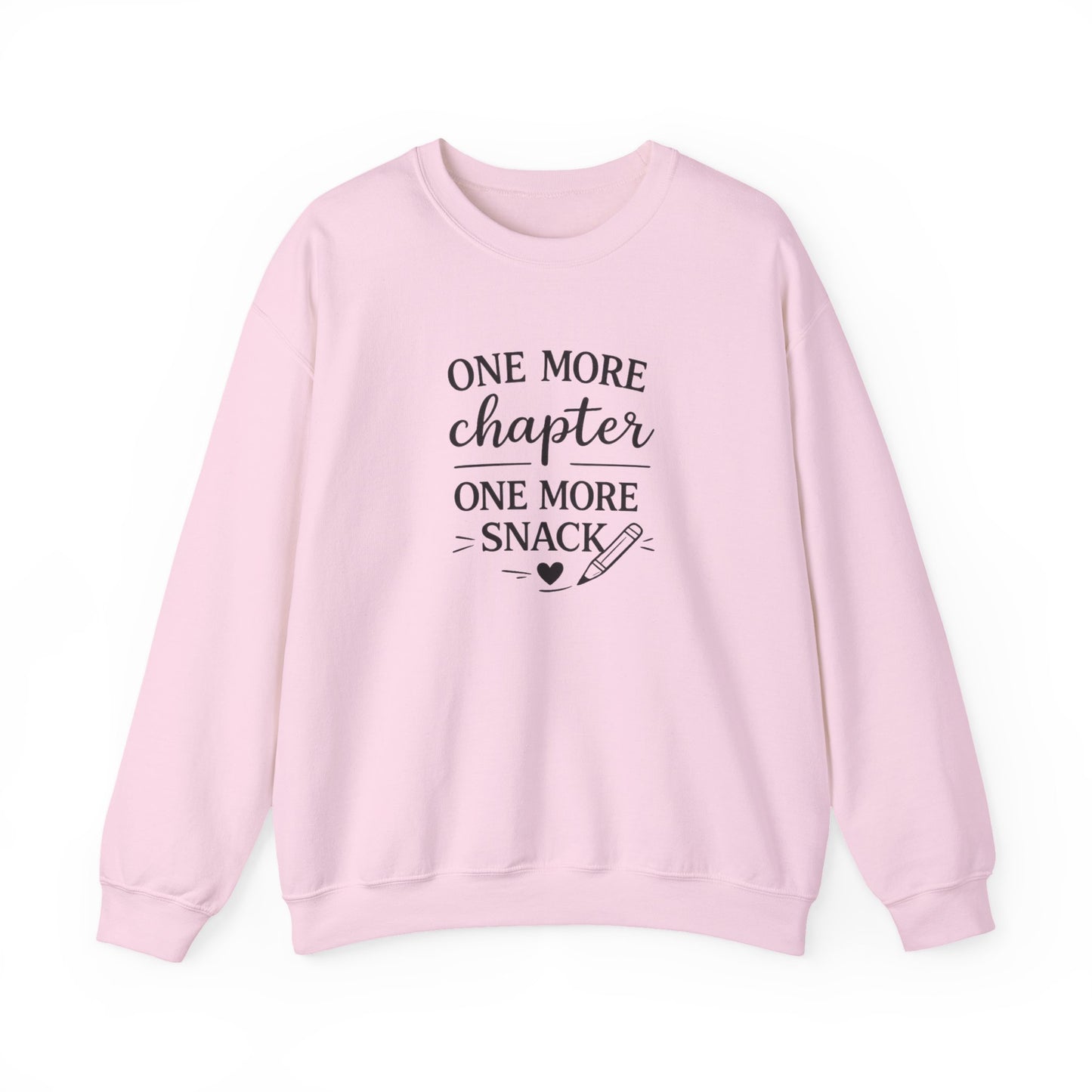One More Chapter One More Snack Sweatshirt | Homeschool Mom Sweatshirt | Book Lover Crewneck | Reading Teacher Gift
