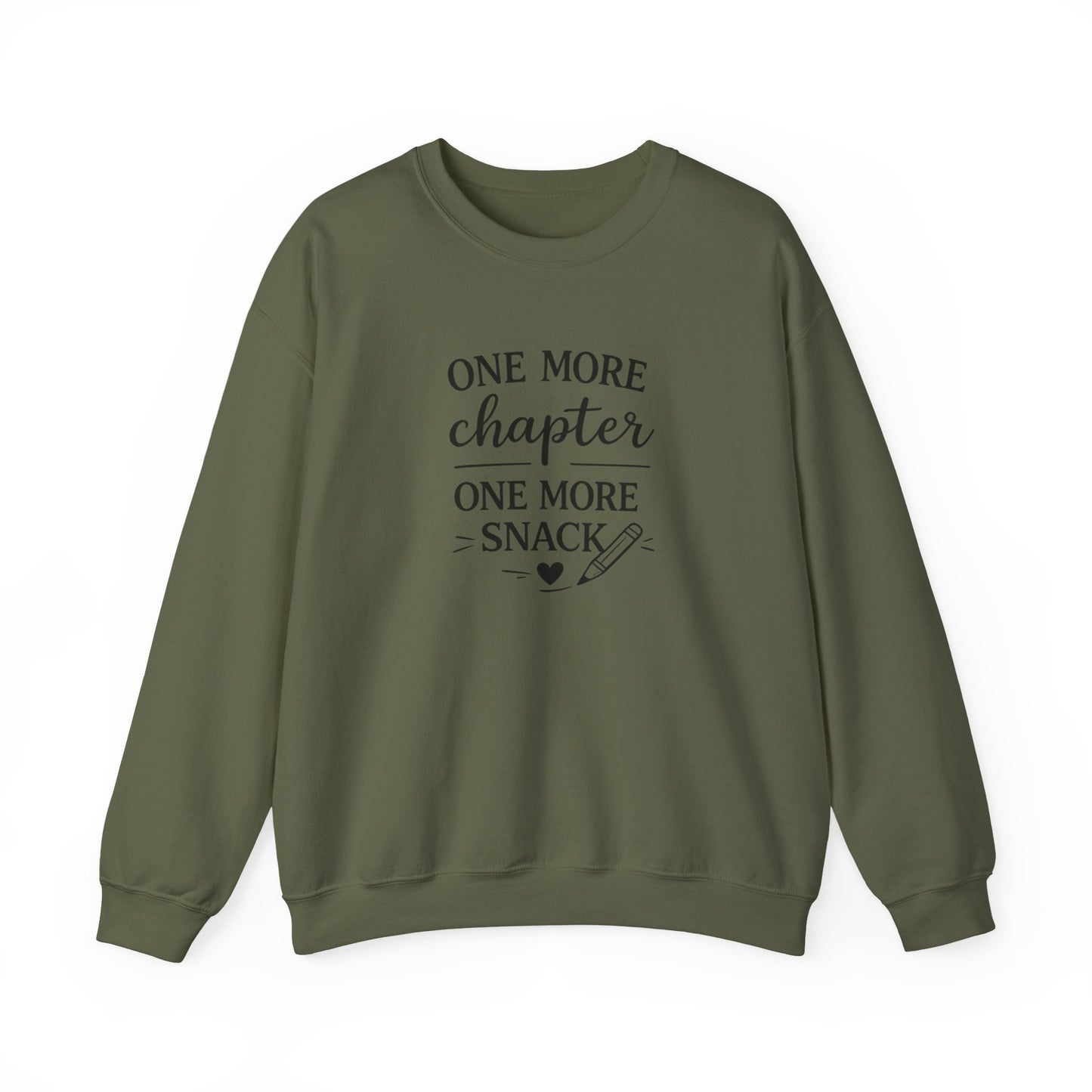 One More Chapter One More Snack Sweatshirt | Homeschool Mom Sweatshirt | Book Lover Crewneck | Reading Teacher Gift