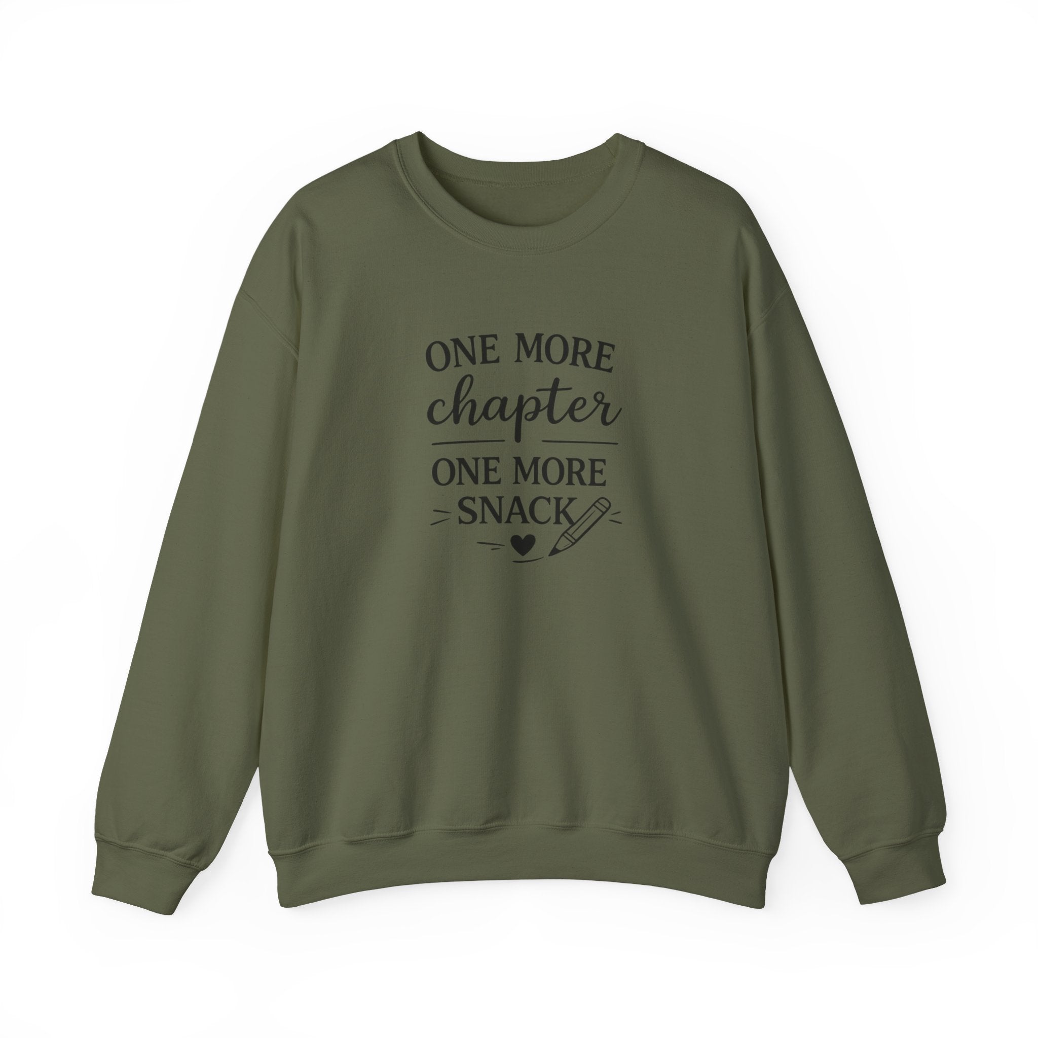 One More Chapter One More Snack Sweatshirt | Homeschool Mom Sweatshirt | Book Lover Crewneck | Reading Teacher Gift