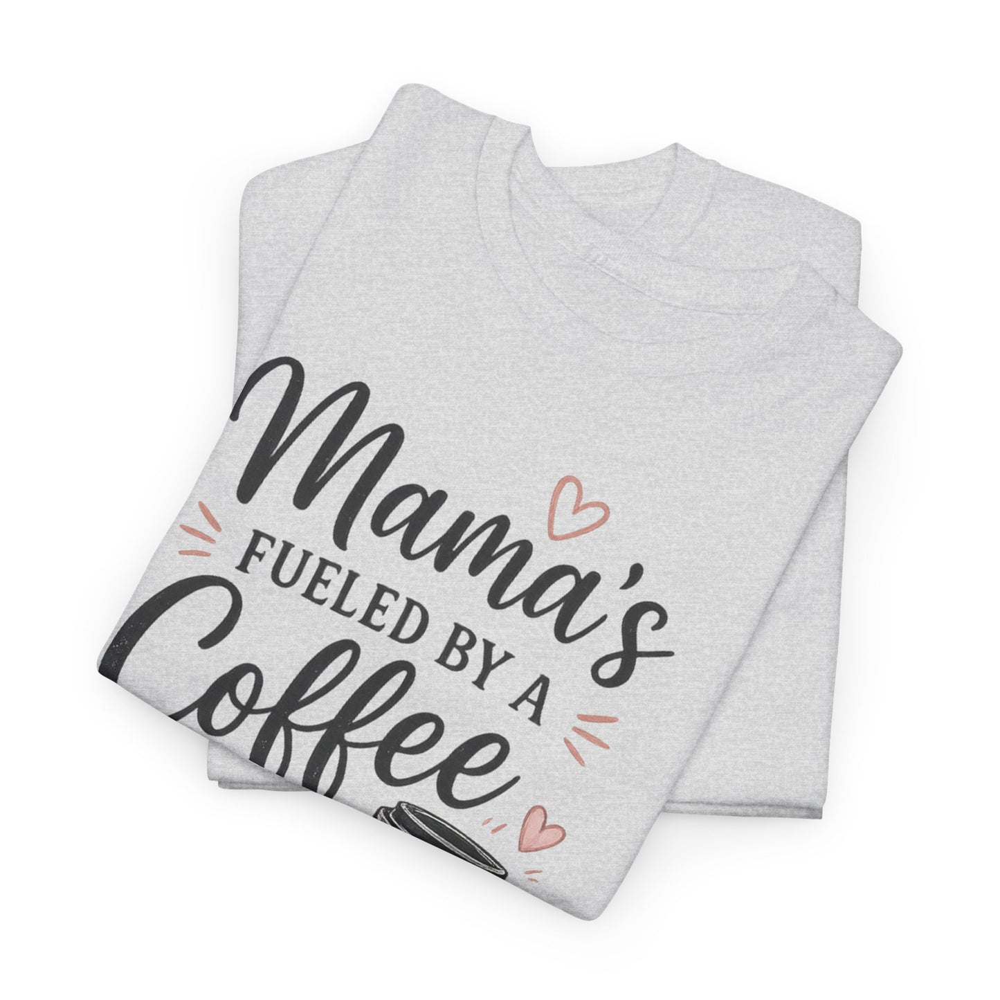 Mama Runs on Coffee T-Shirt — Funny Mom Coffee Tee