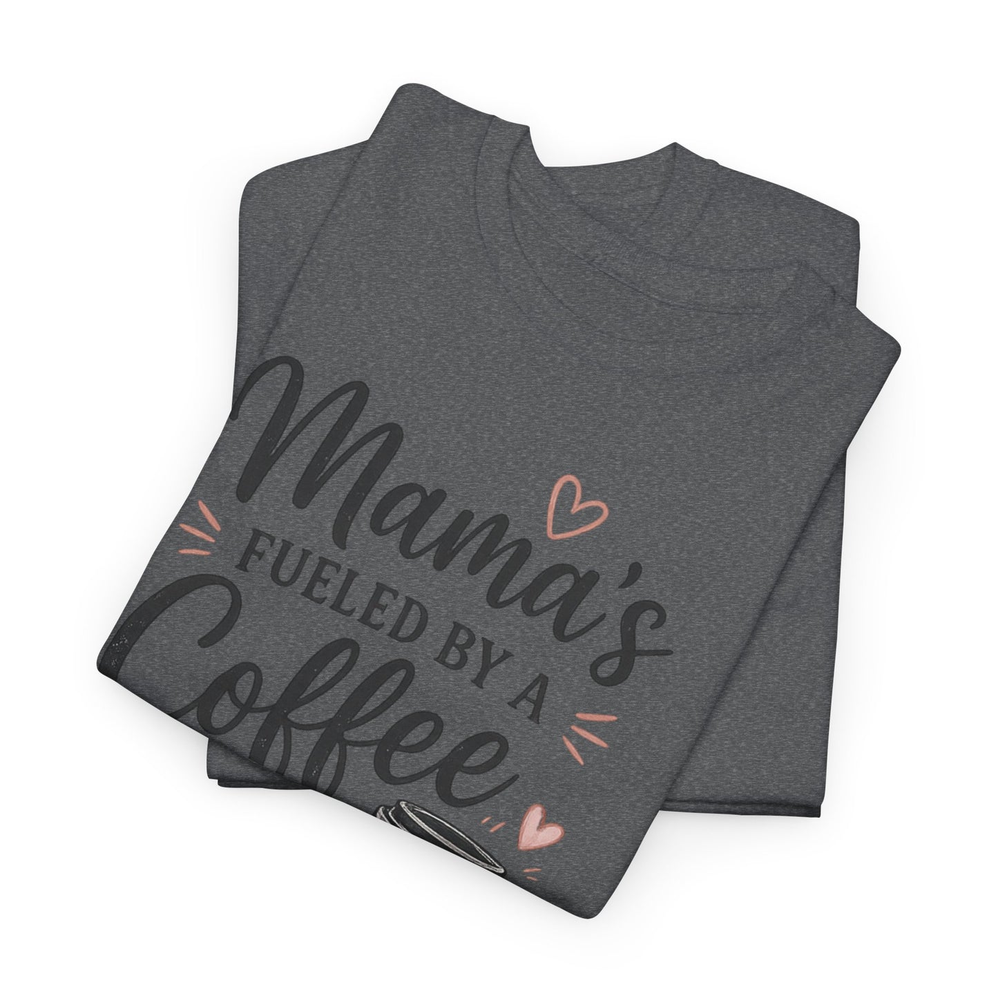 Mama Runs on Coffee T-Shirt — Funny Mom Coffee Tee