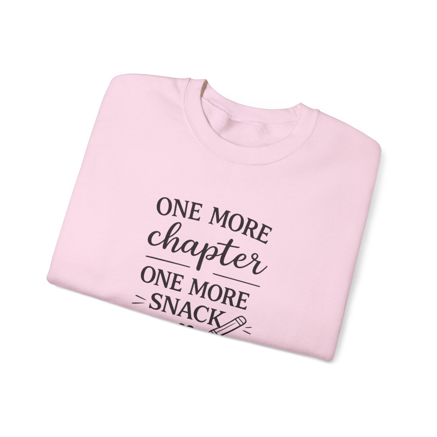One More Chapter One More Snack Sweatshirt | Homeschool Mom Sweatshirt | Book Lover Crewneck | Reading Teacher Gift