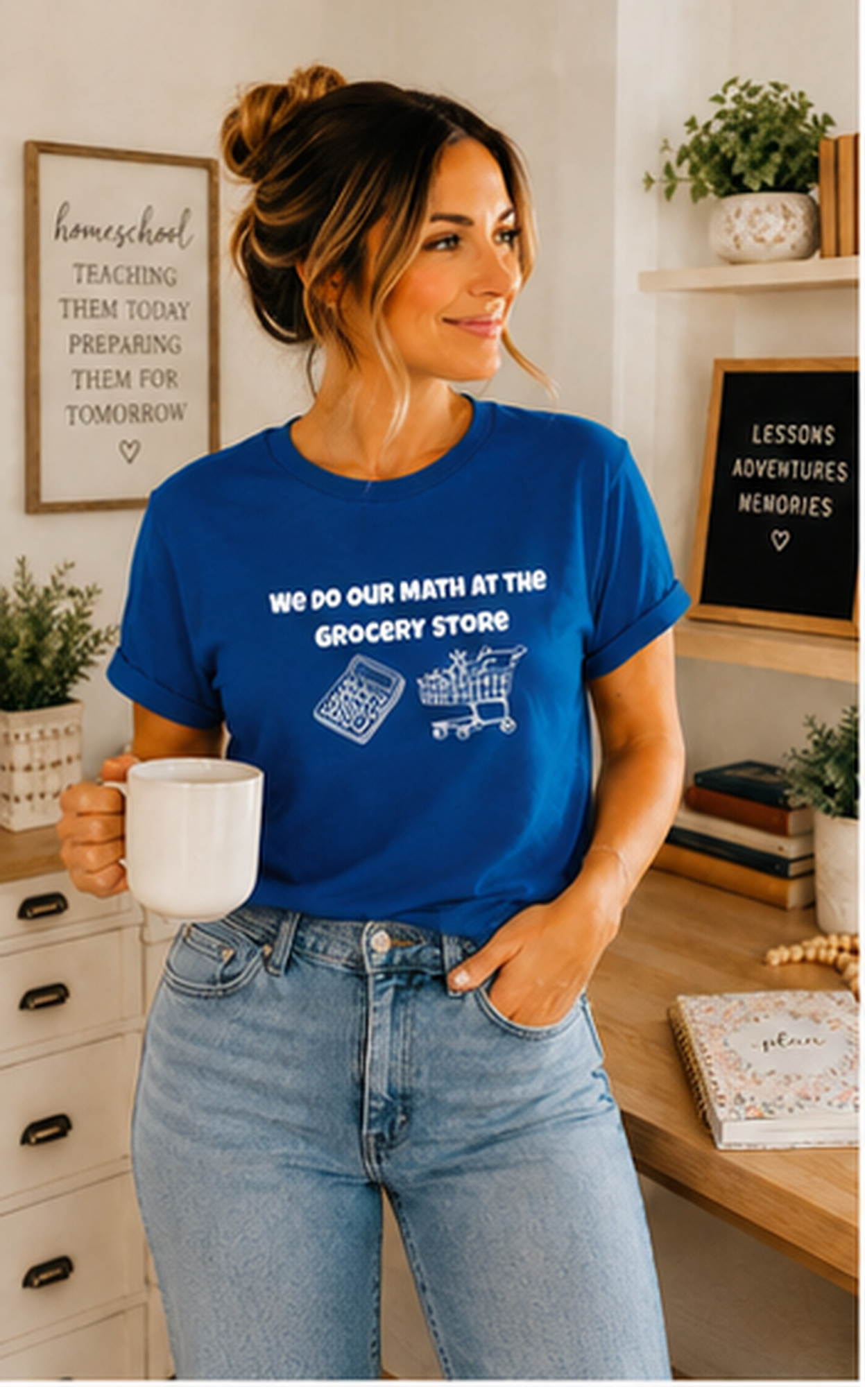 We Do Our Math At The Grocery Store T-Shirt | Funny Grocery Math Tee