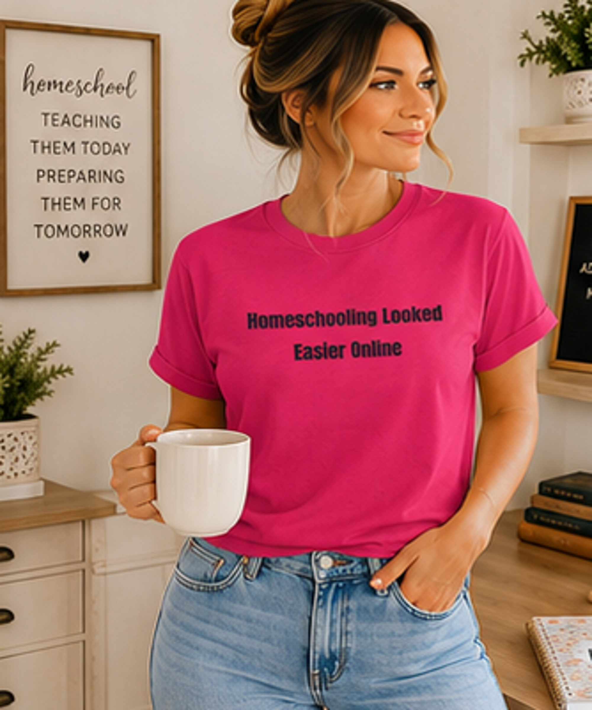 Homeschooling Looked Easier Online T-Shirt | Funny Homeschool Mom Tee