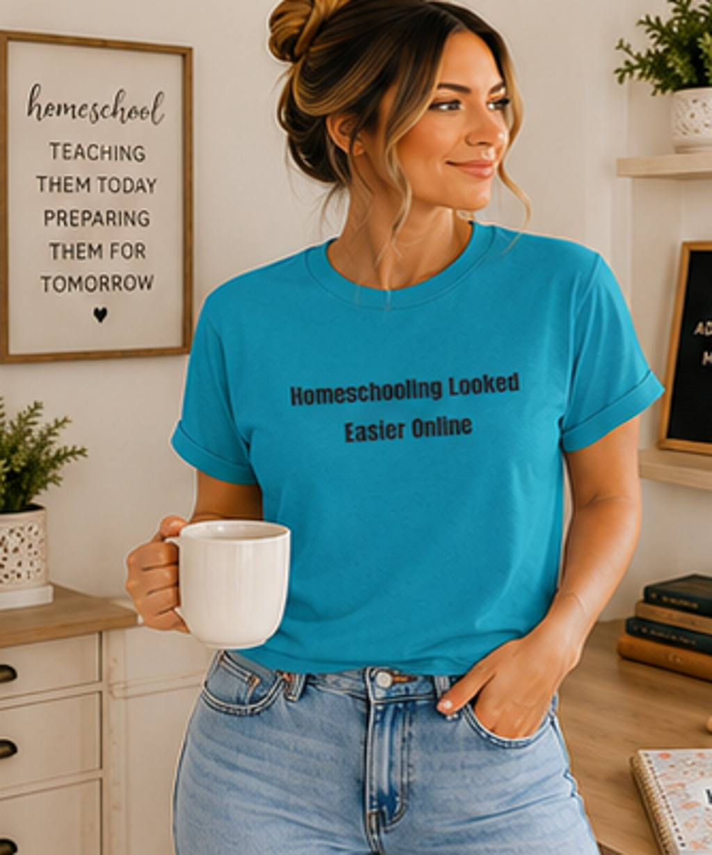 Homeschooling Looked Easier Online T-Shirt | Funny Homeschool Mom Tee