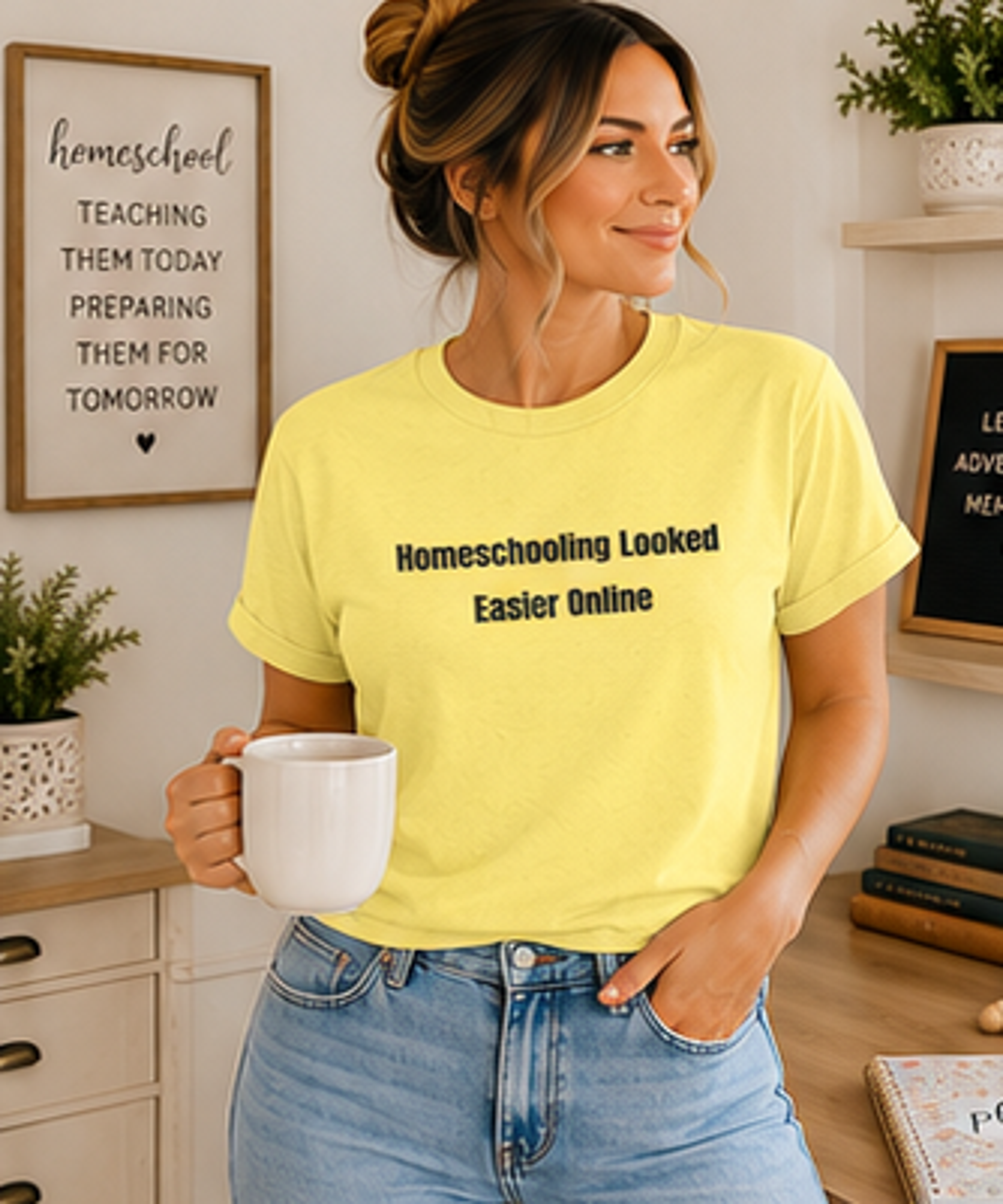 Homeschooling Looked Easier Online T-Shirt | Funny Homeschool Mom Tee