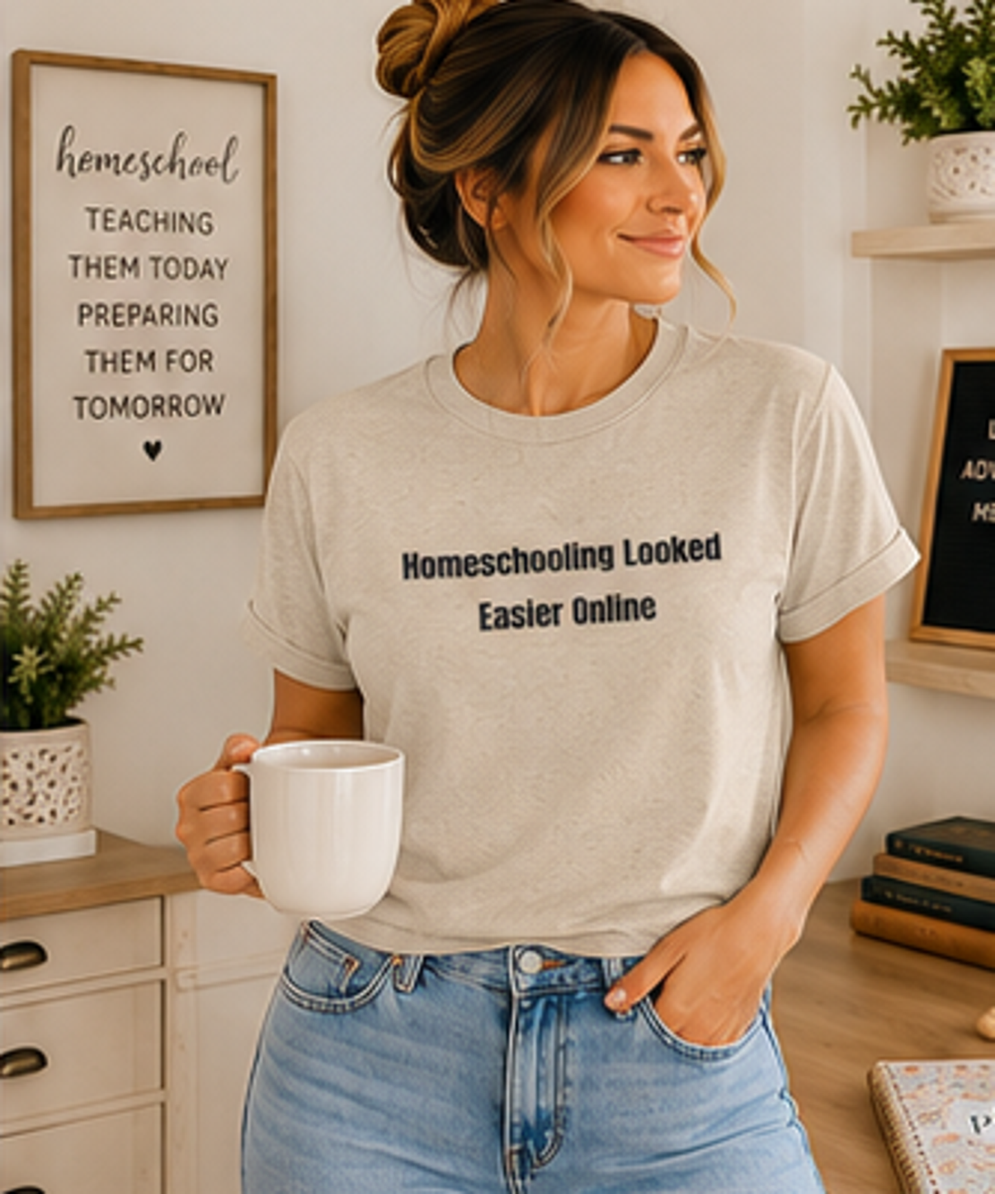Homeschooling Looked Easier Online T-Shirt | Funny Homeschool Mom Tee