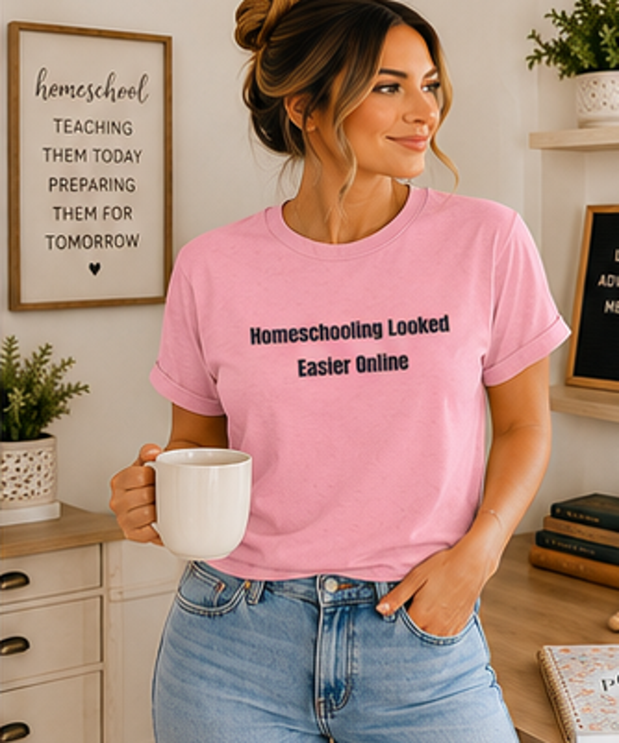 Homeschooling Looked Easier Online T-Shirt | Funny Homeschool Mom Tee