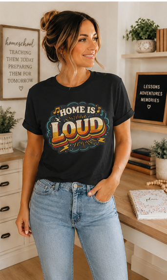 Home Is Loud T-Shirt — Funny Chaotic Household Shirt