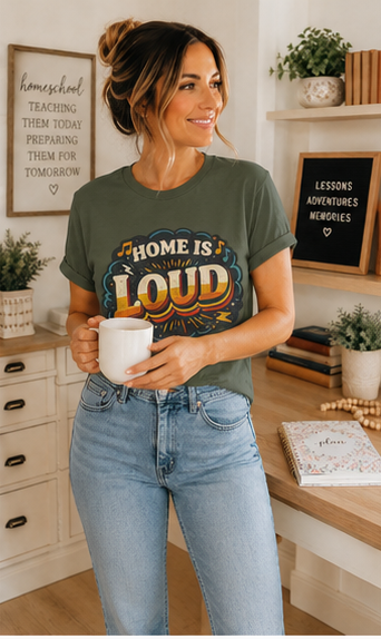 Home Is Loud T-Shirt — Funny Chaotic Household Shirt