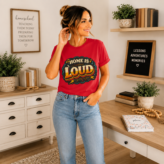 Home Is Loud T-Shirt — Funny Chaotic Household Shirt
