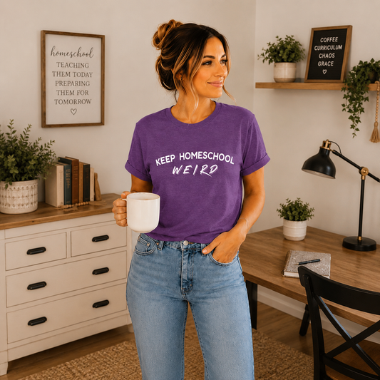 Keep Homeschool Weird T-Shirt | Homeschooling Pride Tee