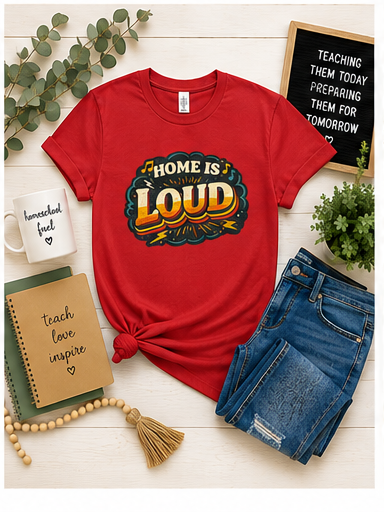 Home Is Loud T-Shirt — Funny Chaotic Household Shirt