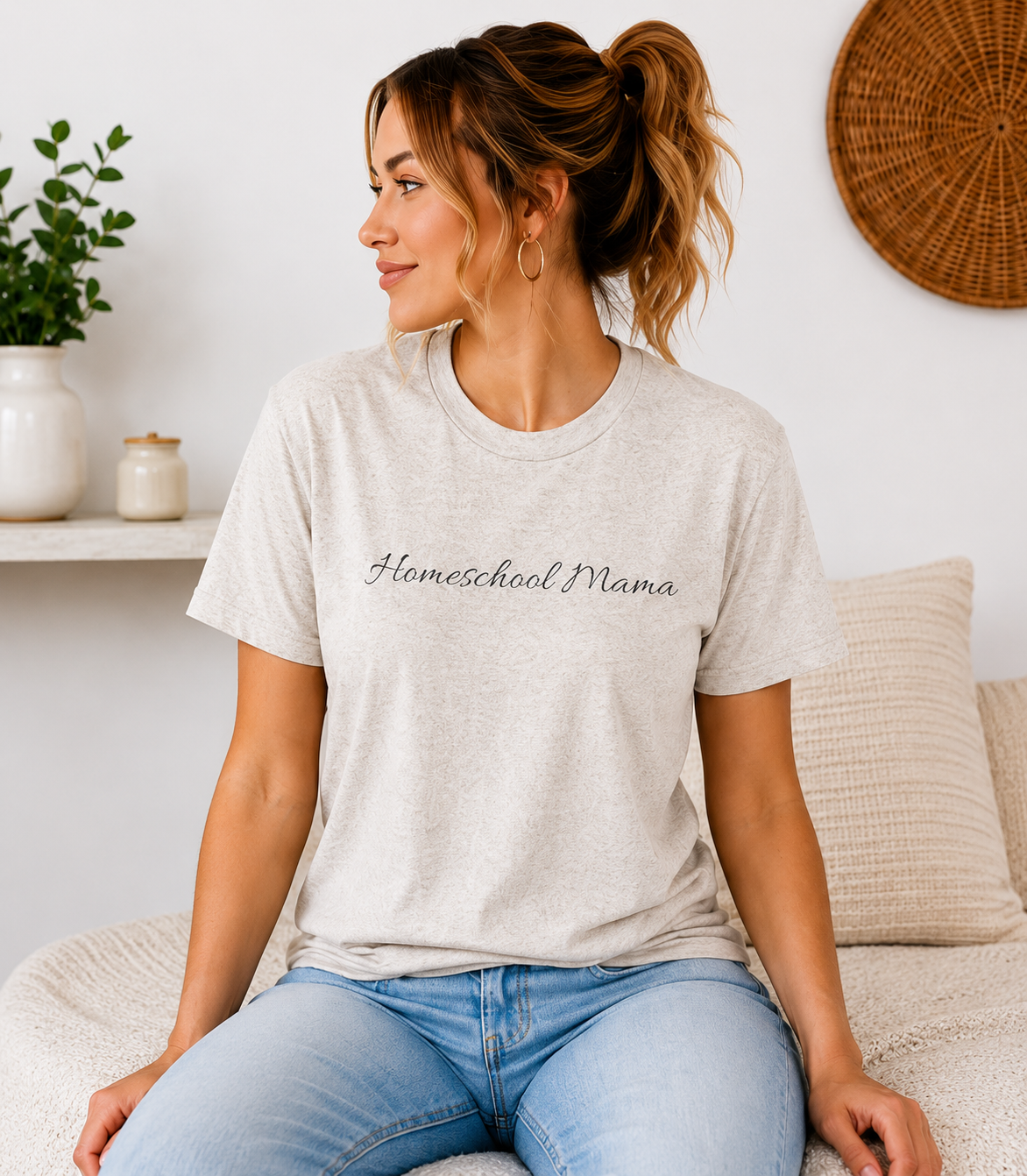 Homeschool Mama T-Shirt — "Homeschool Happens Year Round" Tee