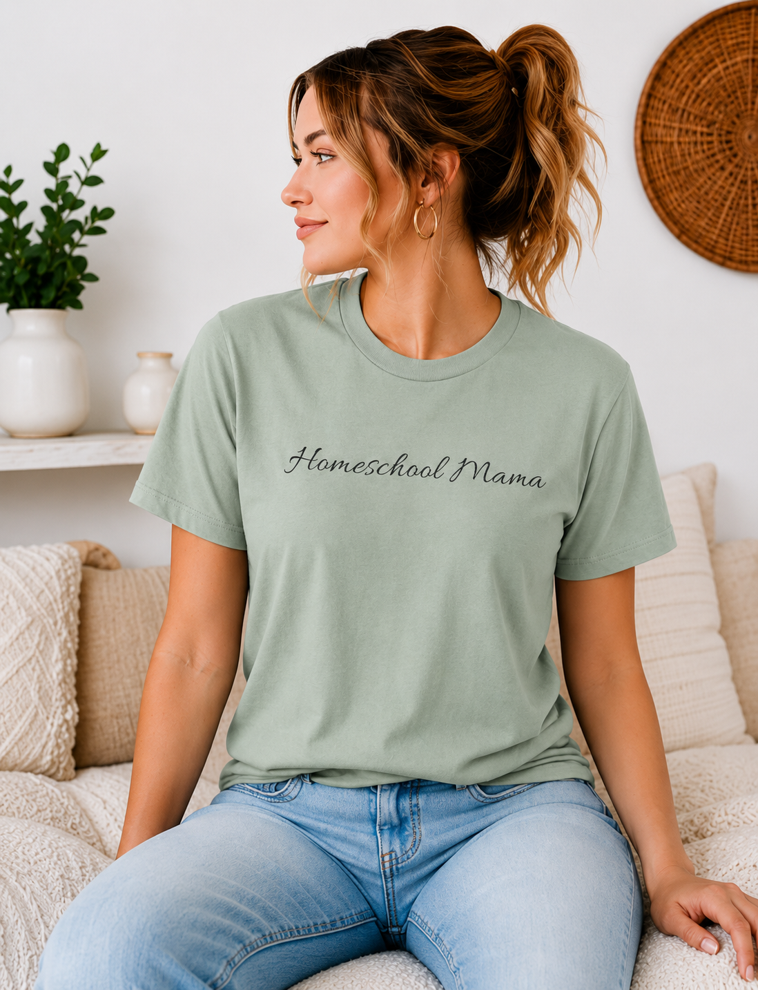 Homeschool Mama T-Shirt — "Homeschool Happens Year Round" Tee