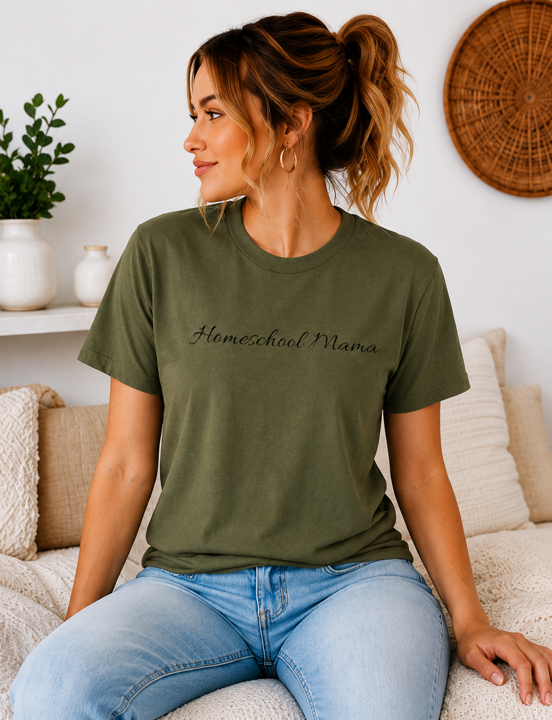 Homeschool Mama T-Shirt — "Homeschool Happens Year Round" Tee