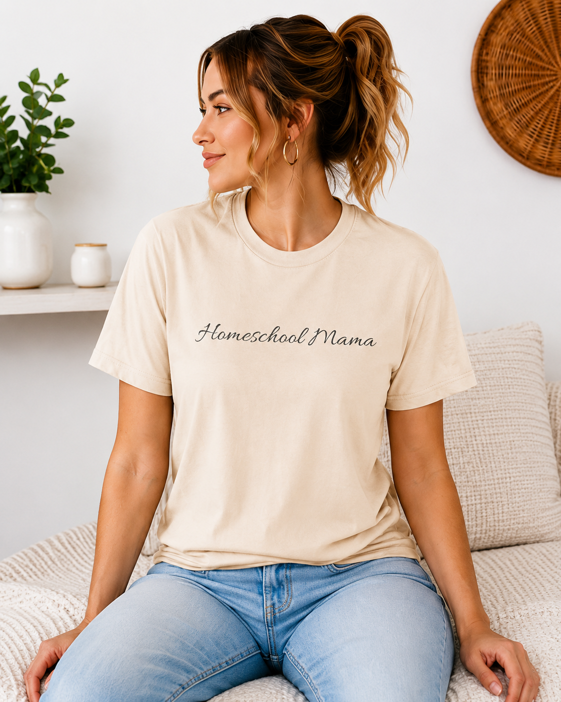 Homeschool Mama T-Shirt — "Homeschool Happens Year Round" Tee