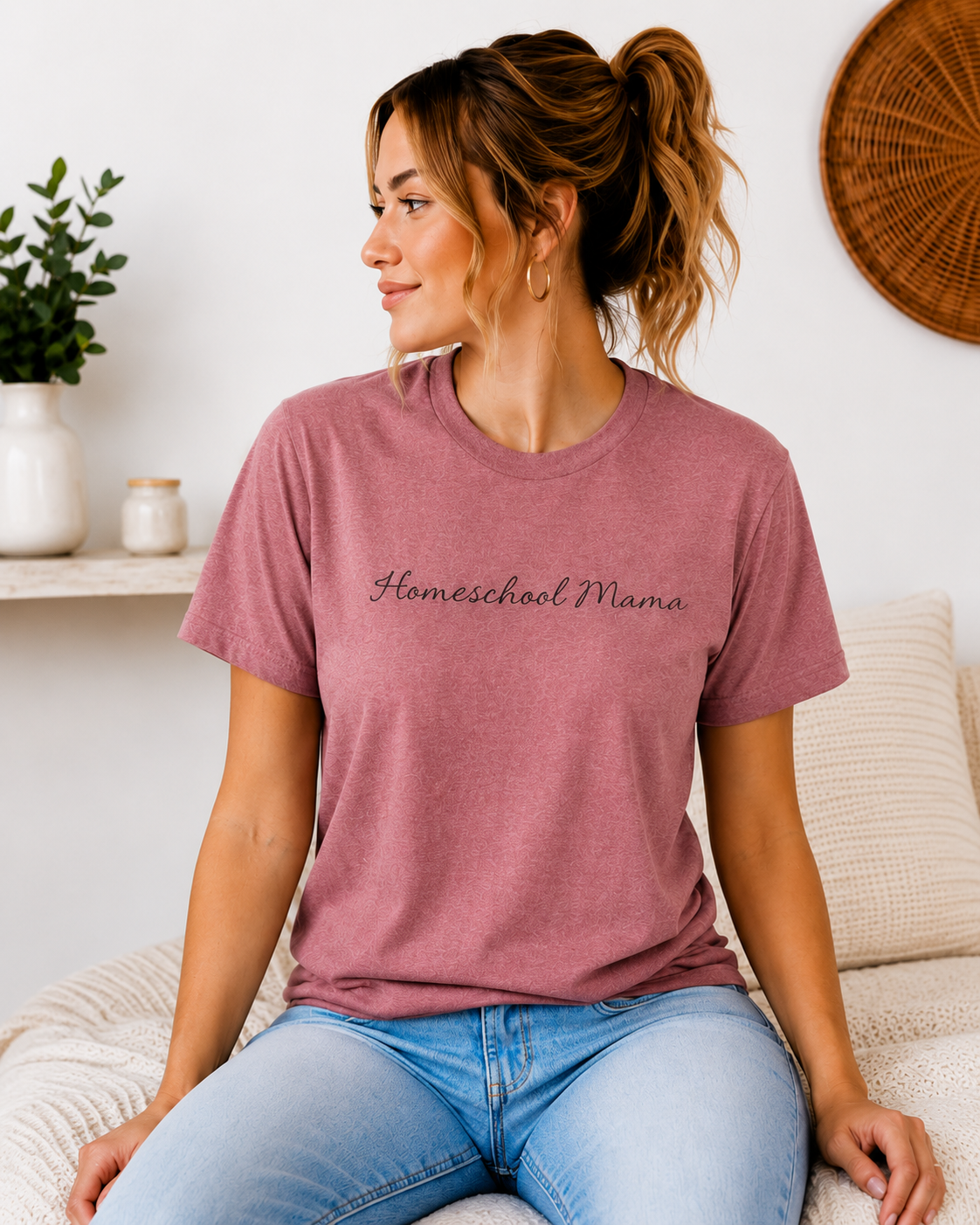 Homeschool Mama T-Shirt — "Homeschool Happens Year Round" Tee