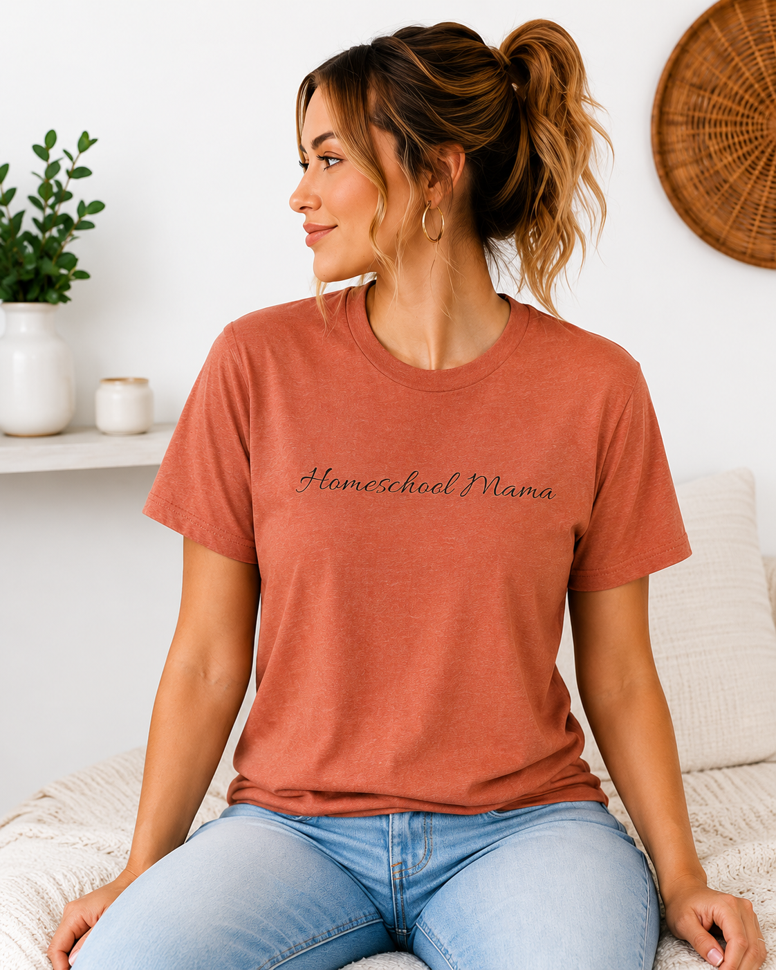 Homeschool Mama T-Shirt — "Homeschool Happens Year Round" Tee