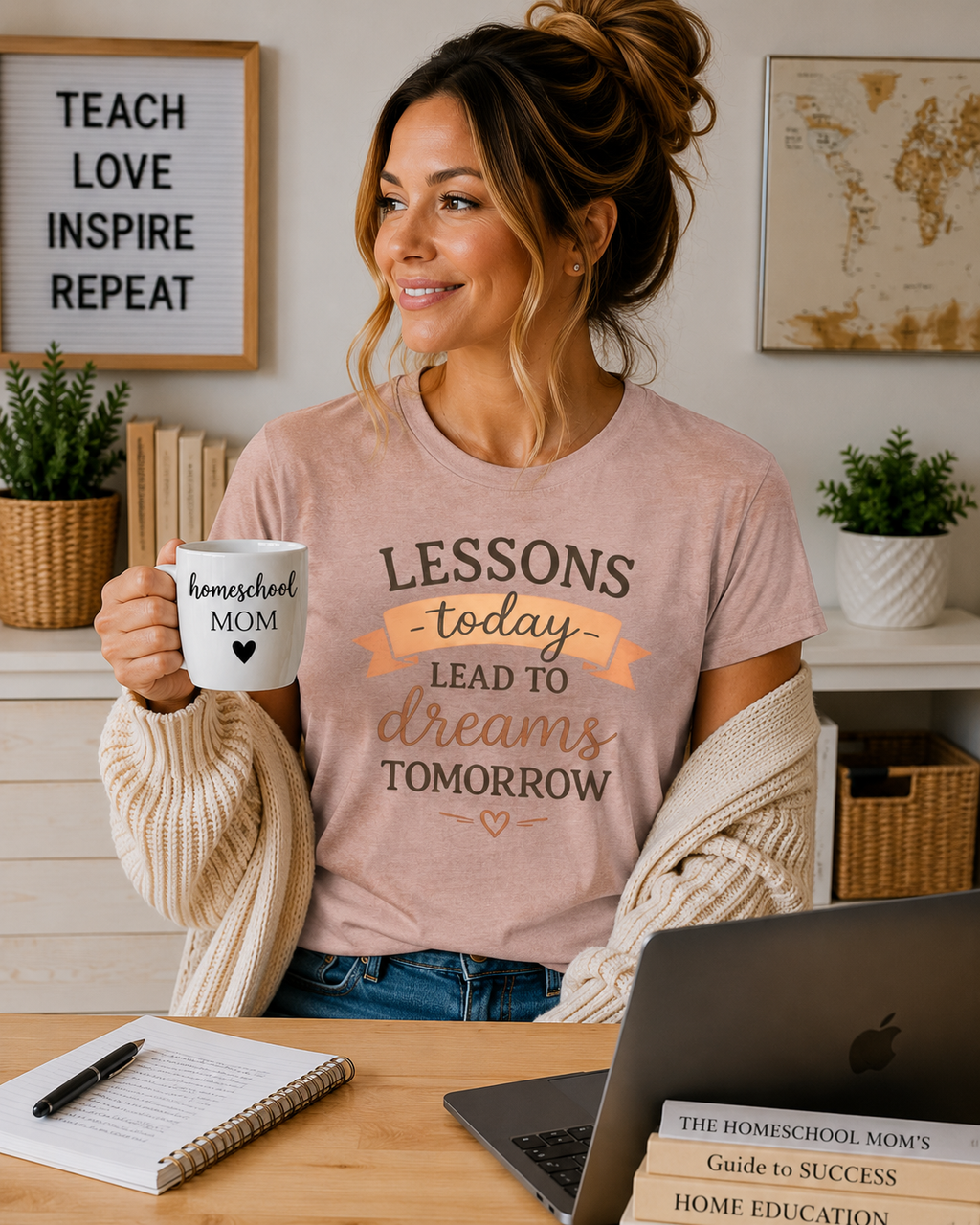 Lessons Today Lead to Dreams Tomorrow tee | Inspirational Teacher Quote shirt