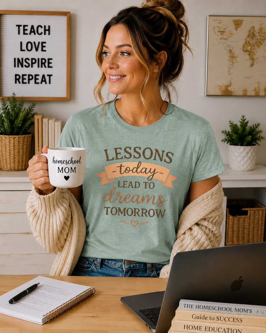 Lessons Today Lead to Dreams Tomorrow tee | Inspirational Teacher Quote shirt