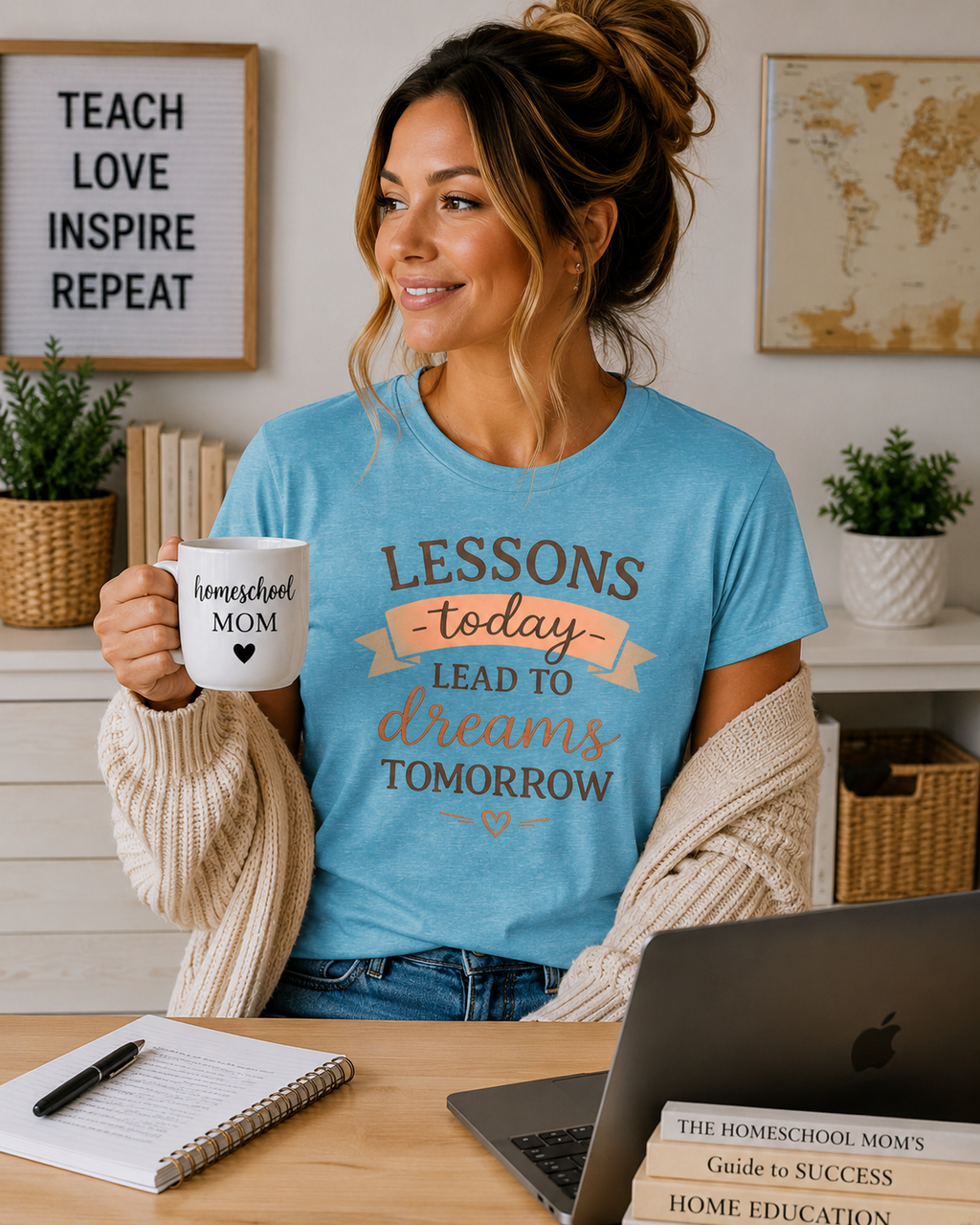 Lessons Today Lead to Dreams Tomorrow tee | Inspirational Teacher Quote shirt