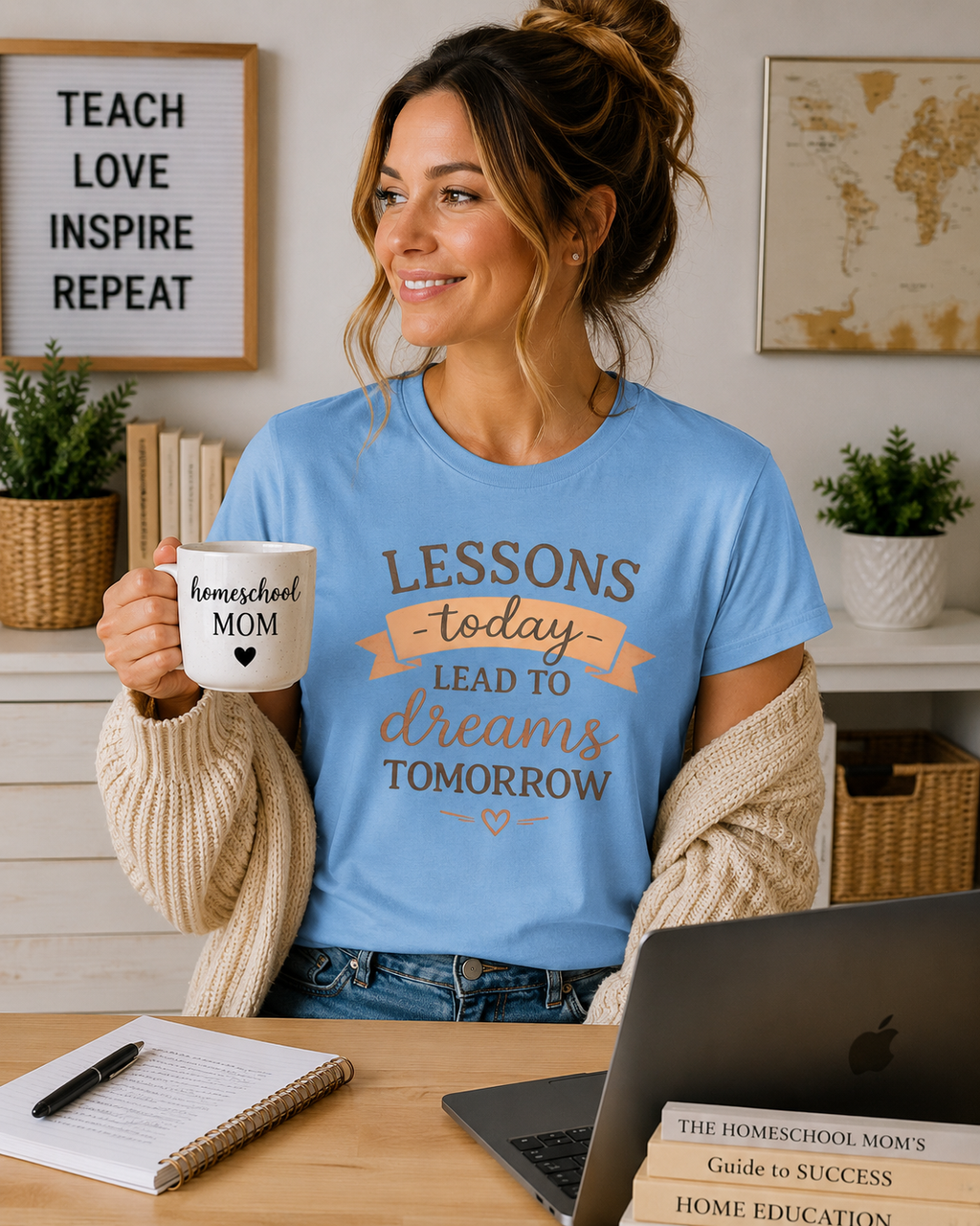 Lessons Today Lead to Dreams Tomorrow tee | Inspirational Teacher Quote shirt