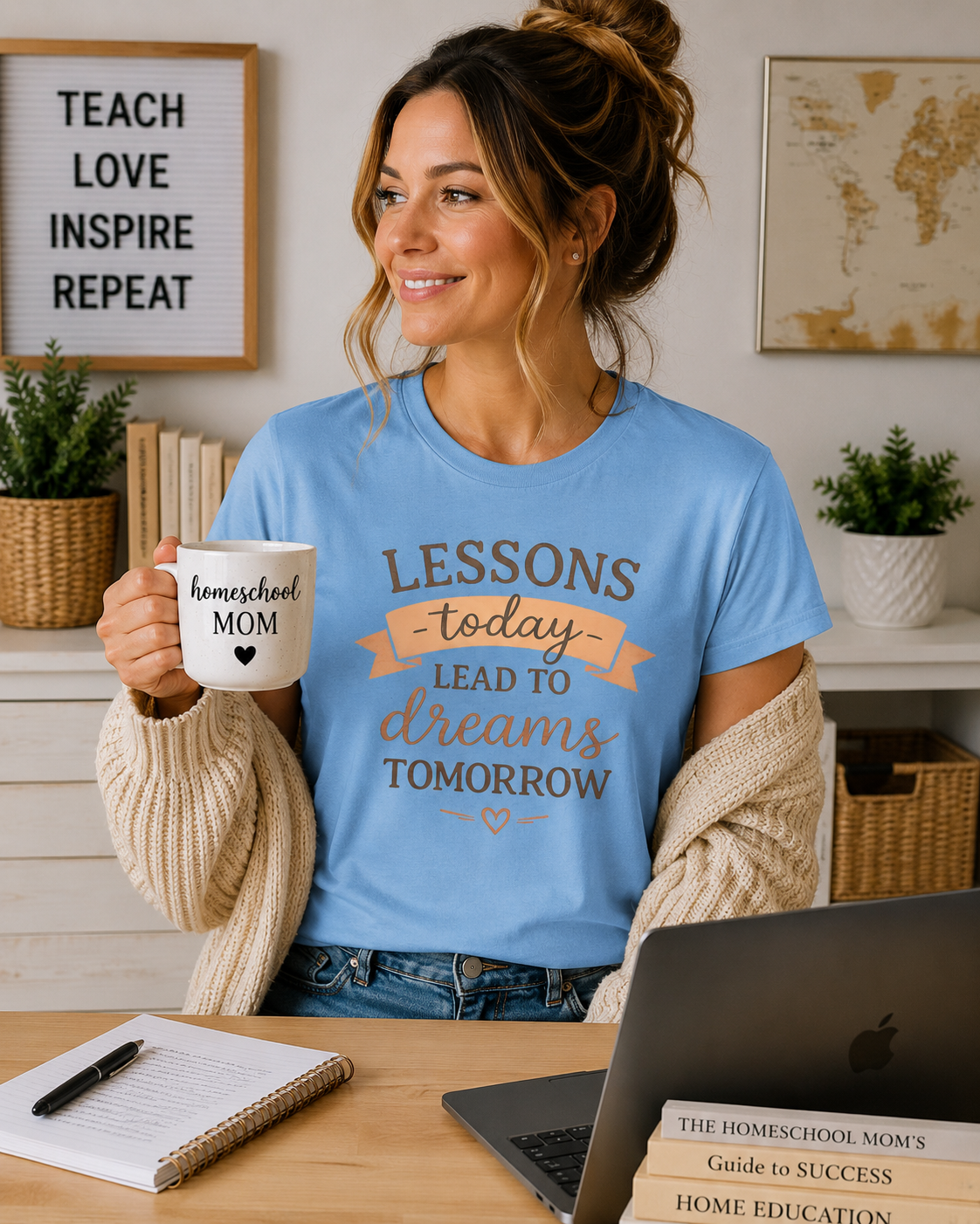 Lessons Today Lead to Dreams Tomorrow tee | Inspirational Teacher Quote shirt