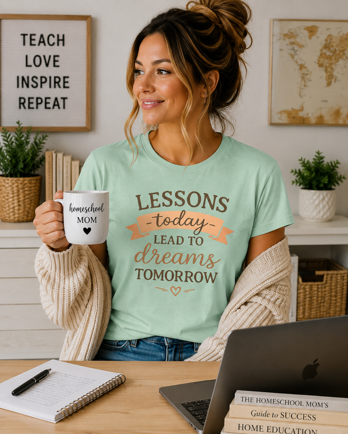 Lessons Today Lead to Dreams Tomorrow tee | Inspirational Teacher Quote shirt