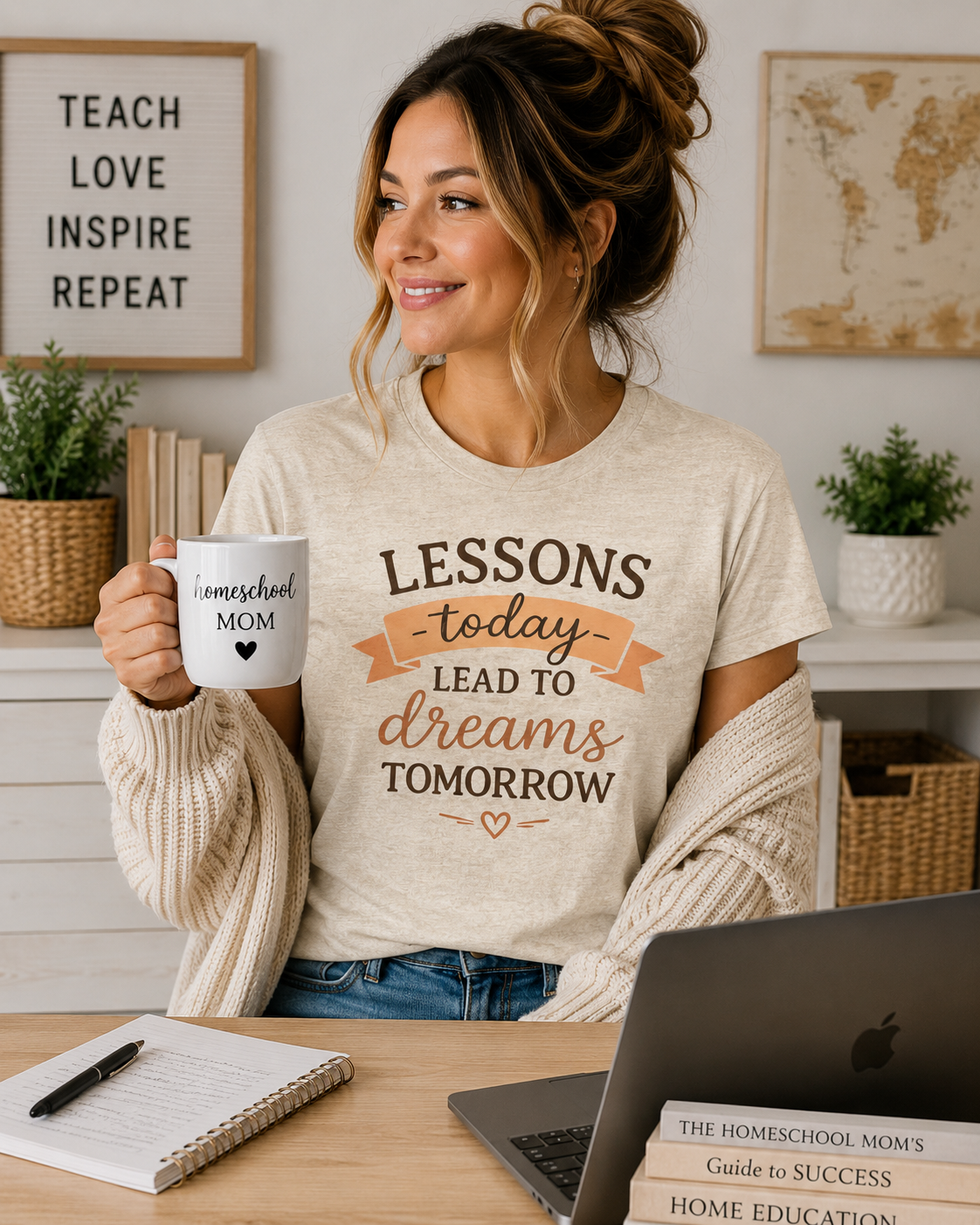 Lessons Today Lead to Dreams Tomorrow tee | Inspirational Teacher Quote shirt