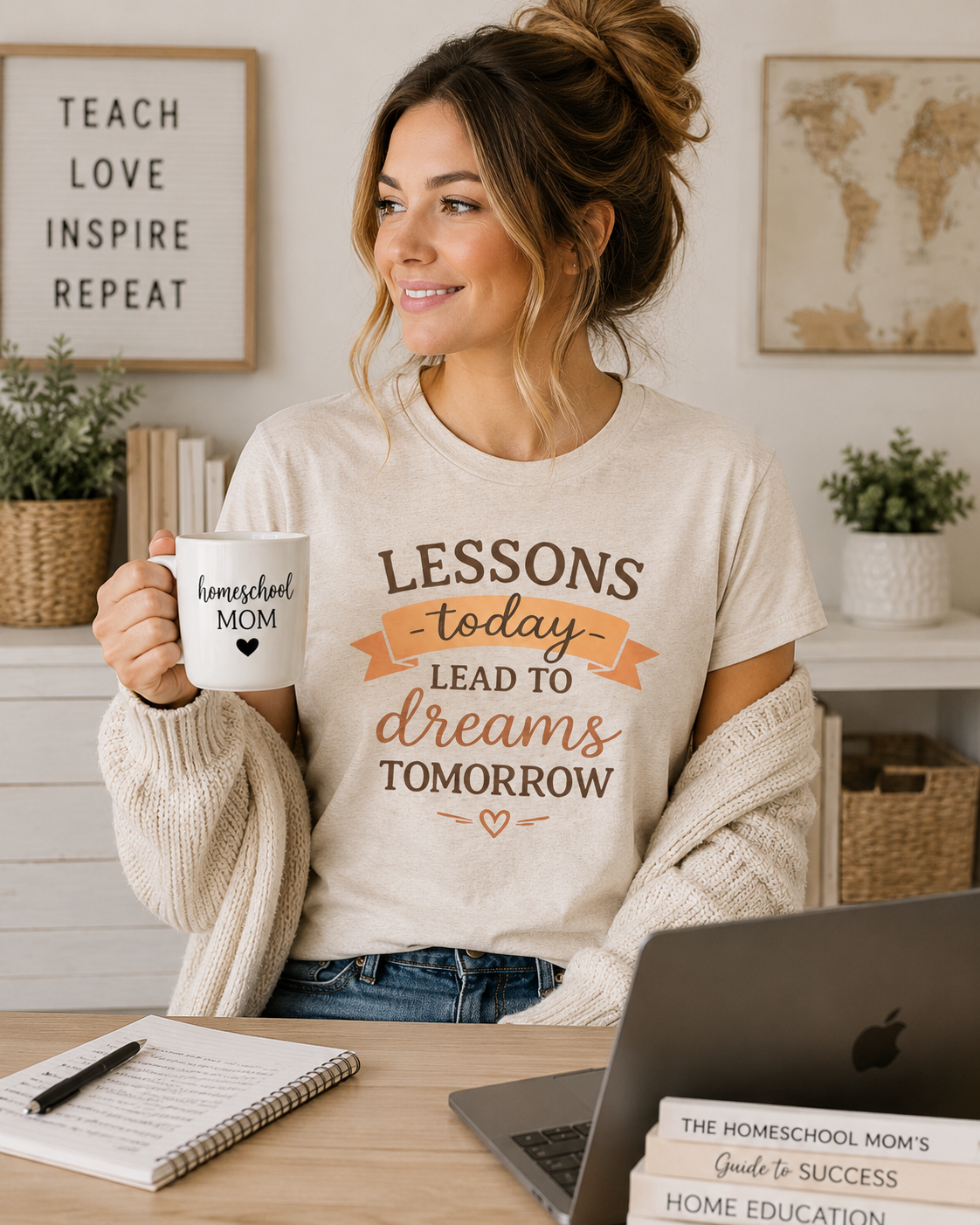 Lessons Today Lead to Dreams Tomorrow tee | Inspirational Teacher Quote shirt