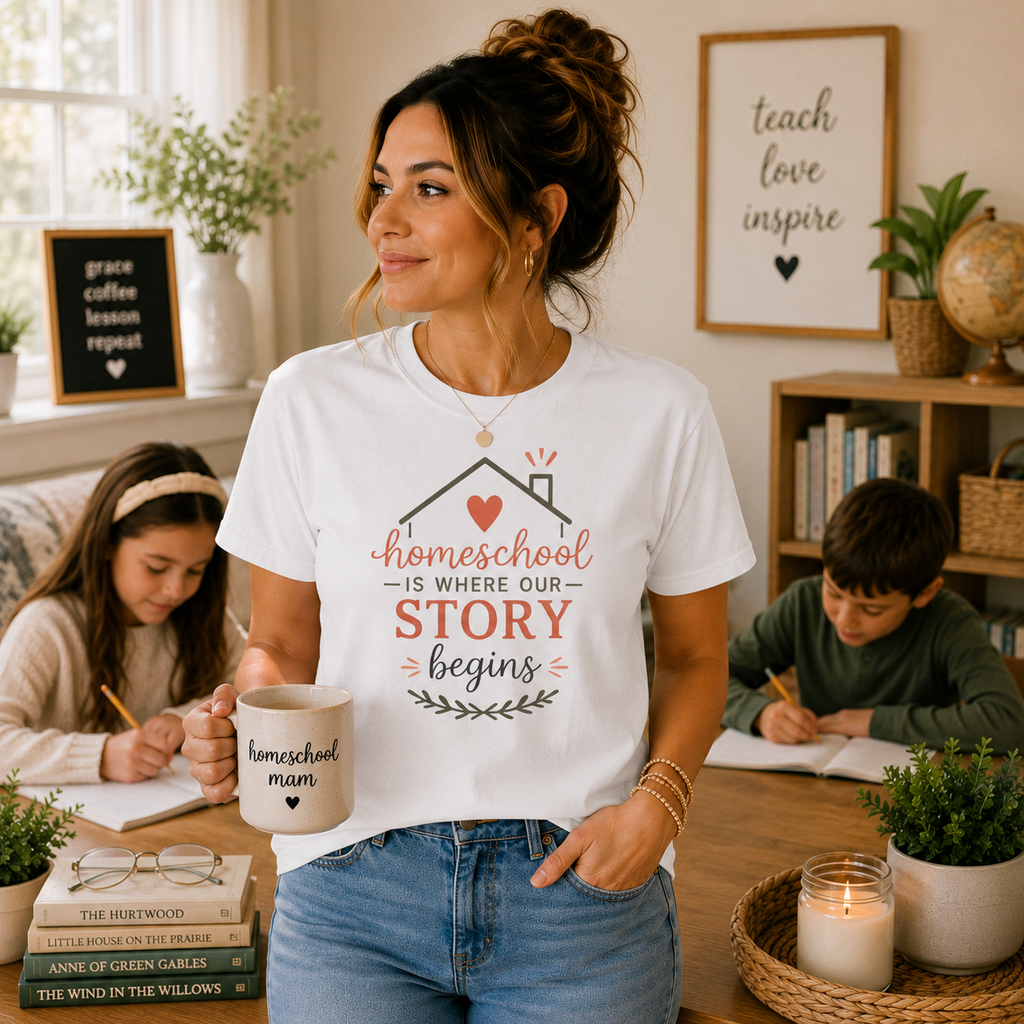 Homeschool Is Where Our Story Begins T-Shirt