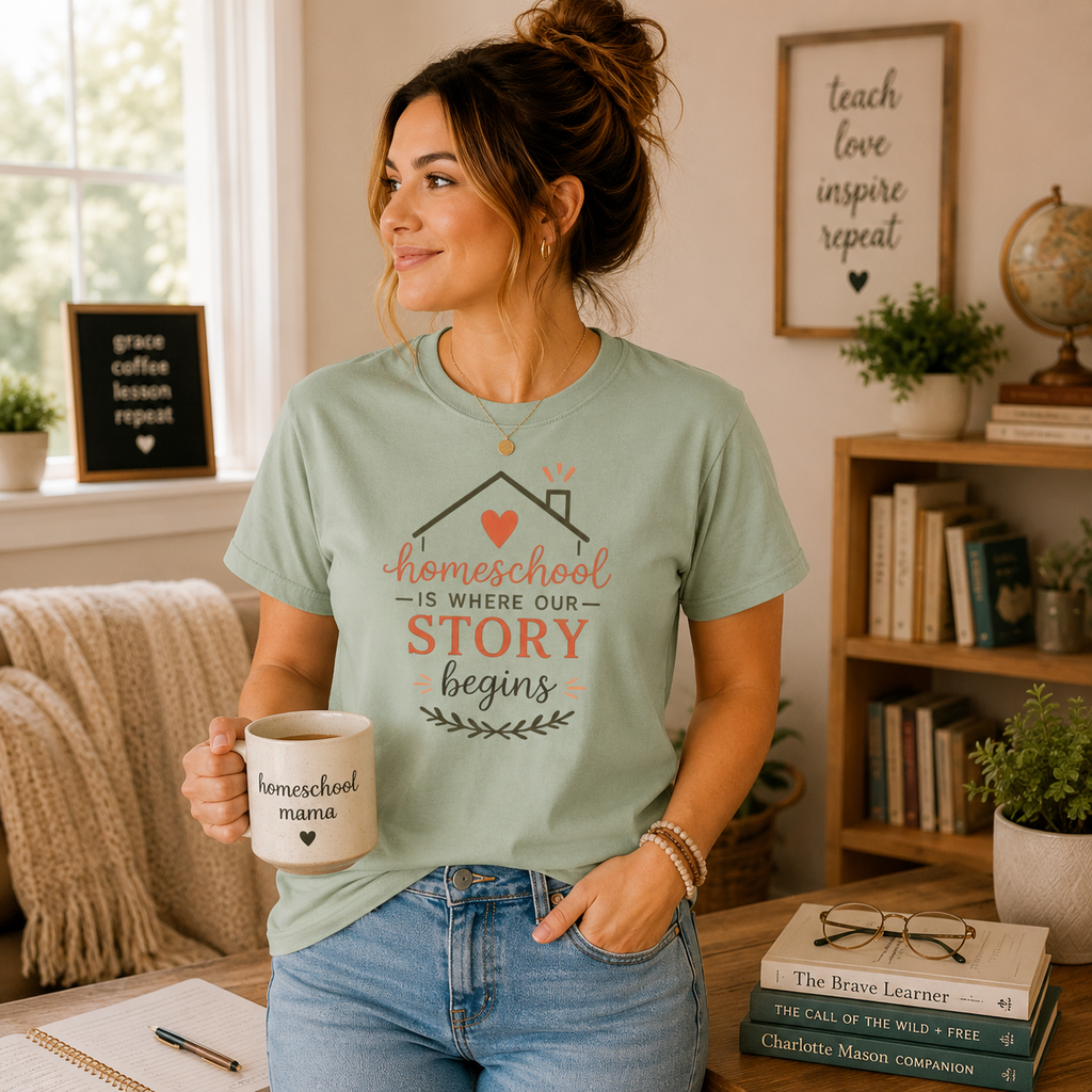Homeschool Is Where Our Story Begins T-Shirt