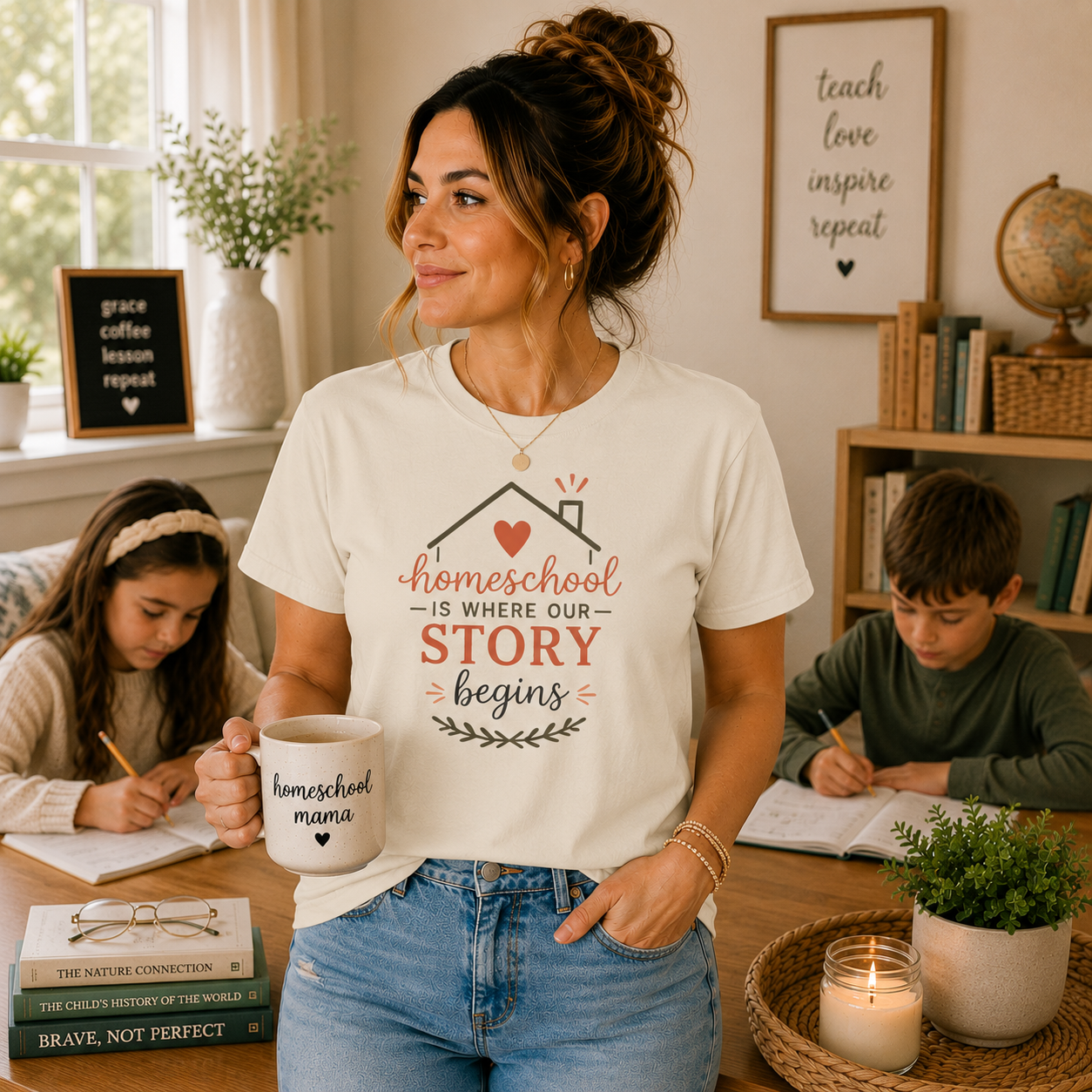Homeschool Is Where Our Story Begins T-Shirt