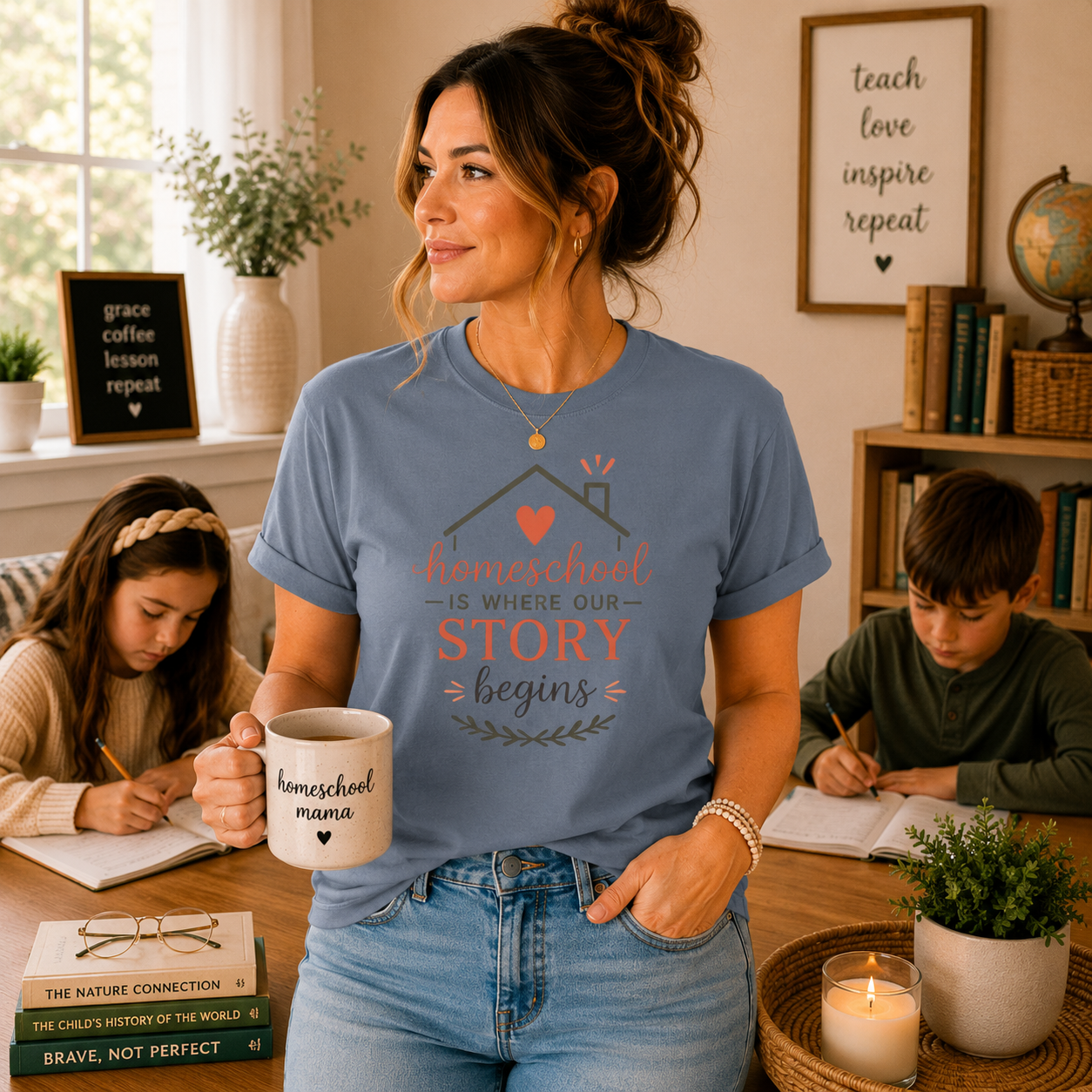 Homeschool Is Where Our Story Begins T-Shirt