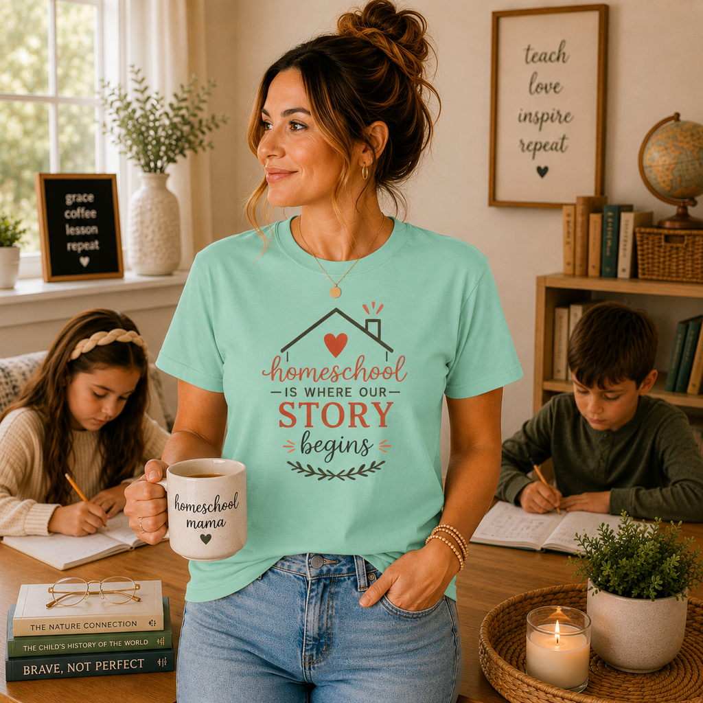 Homeschool Is Where Our Story Begins T-Shirt