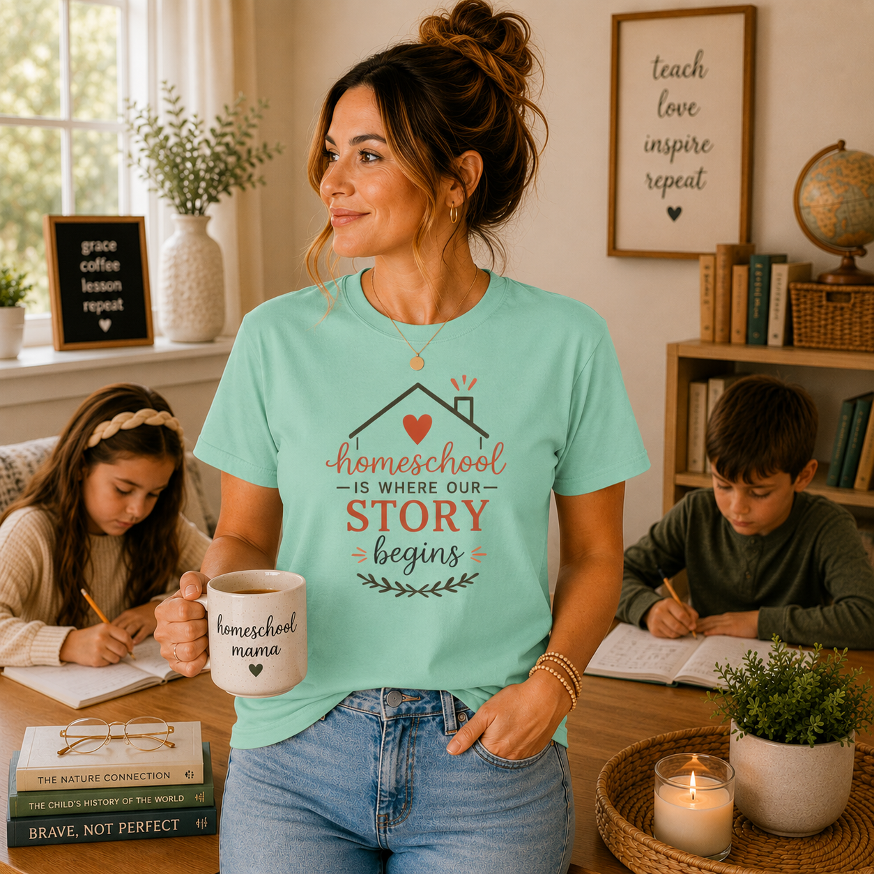 Homeschool Is Where Our Story Begins T-Shirt