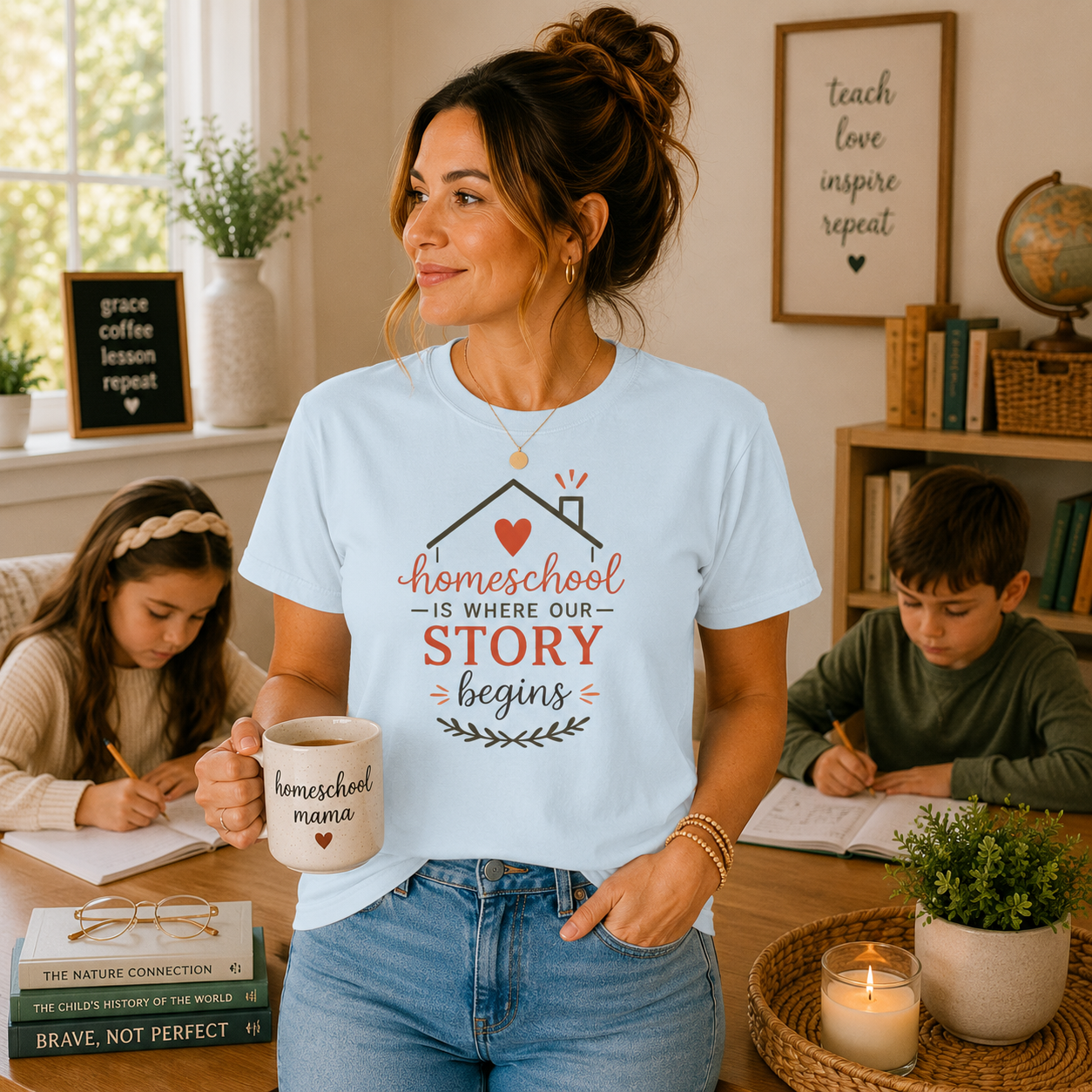 Homeschool Is Where Our Story Begins T-Shirt