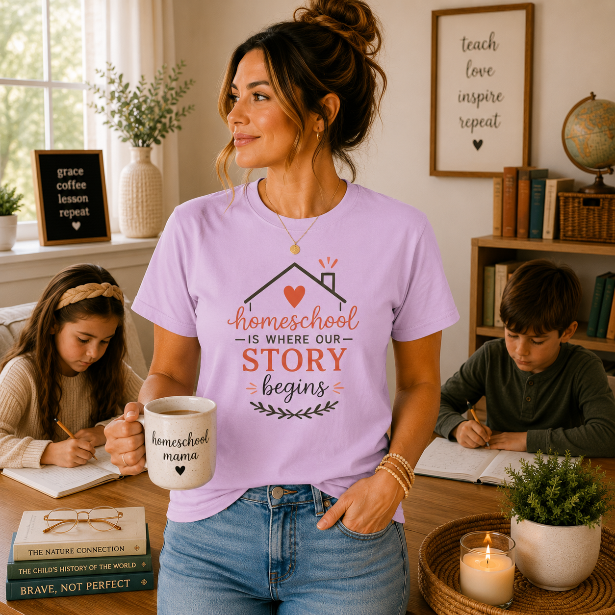 Homeschool Is Where Our Story Begins T-Shirt