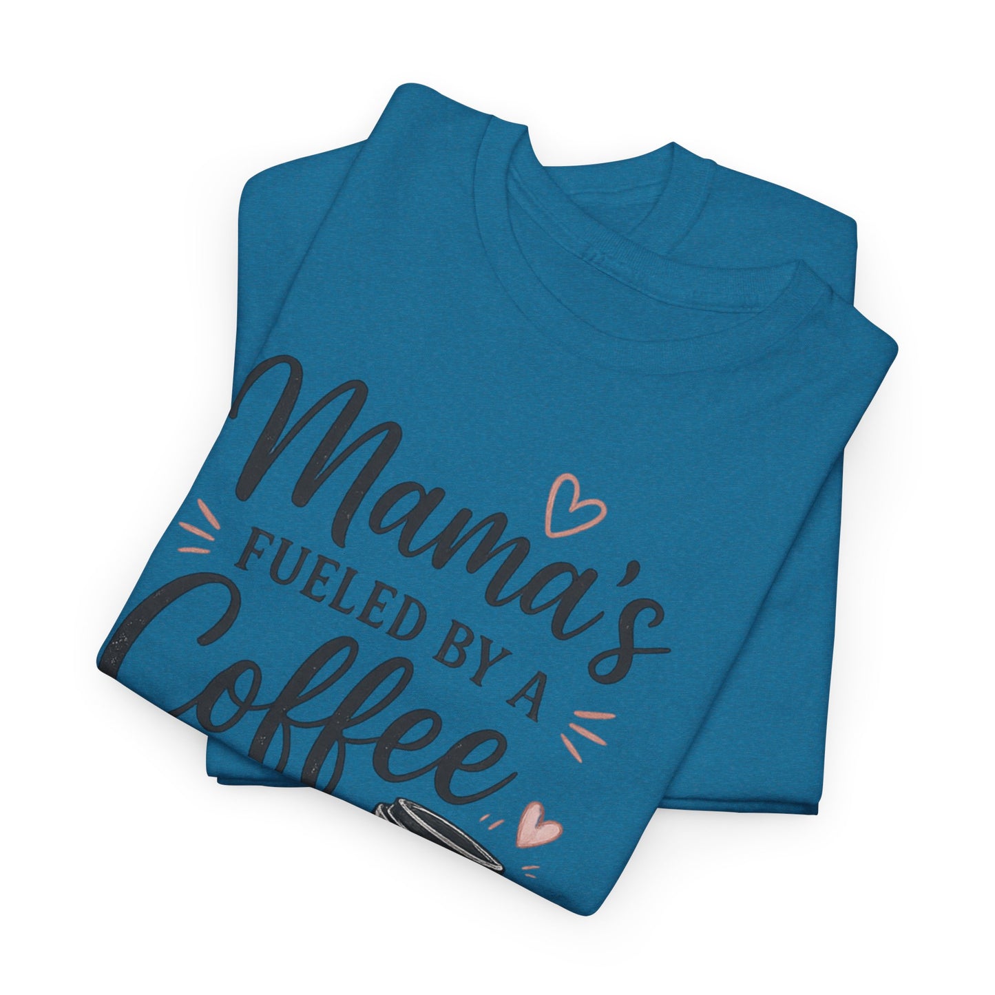Mama Runs on Coffee T-Shirt — Funny Mom Coffee Tee