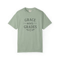 Grace Over Grades T-shirt | Inspirational Typography, Heart & Flourish Design