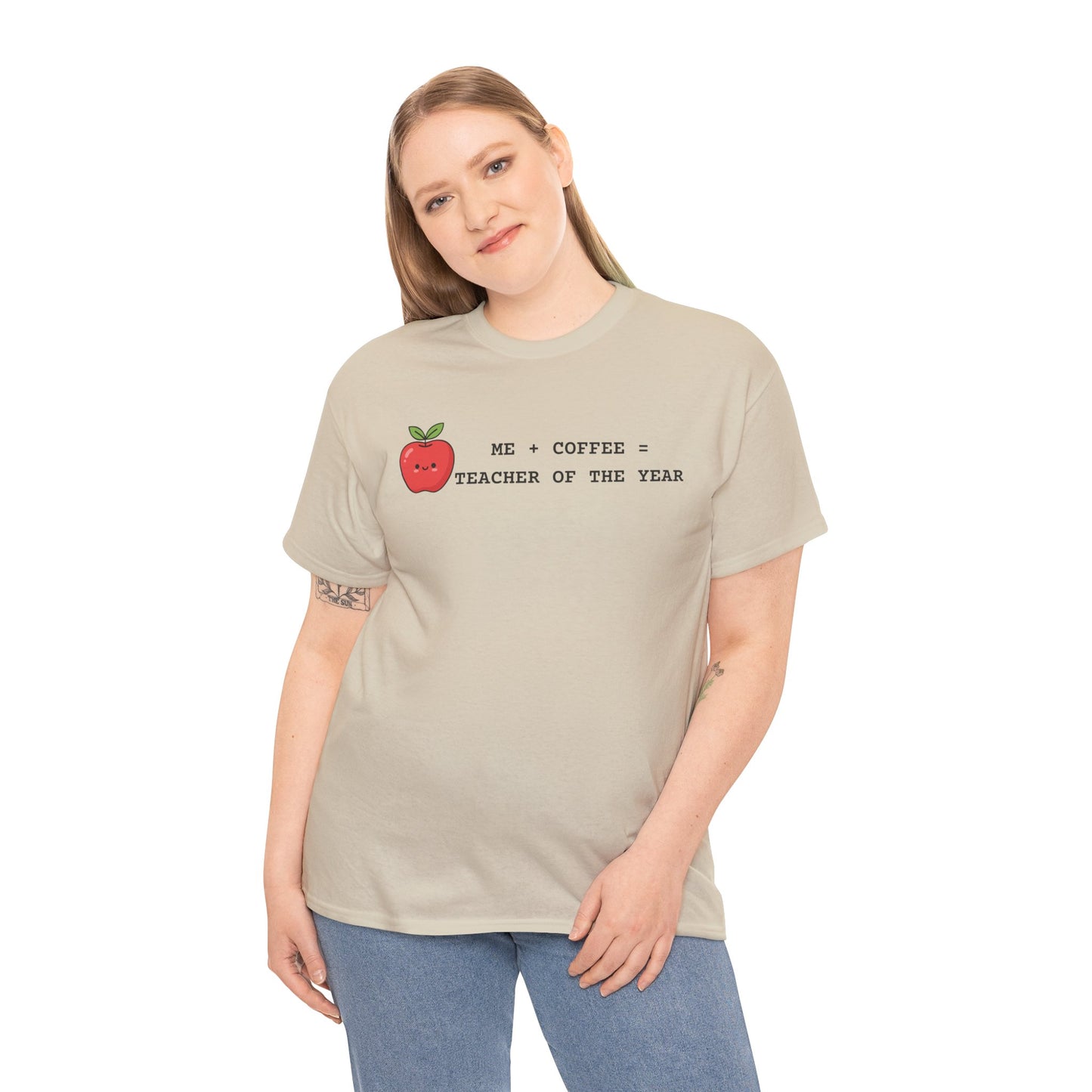Mom-Turned-Teacher Coffee Fueled T-Shirt — "Teacher of the Year"