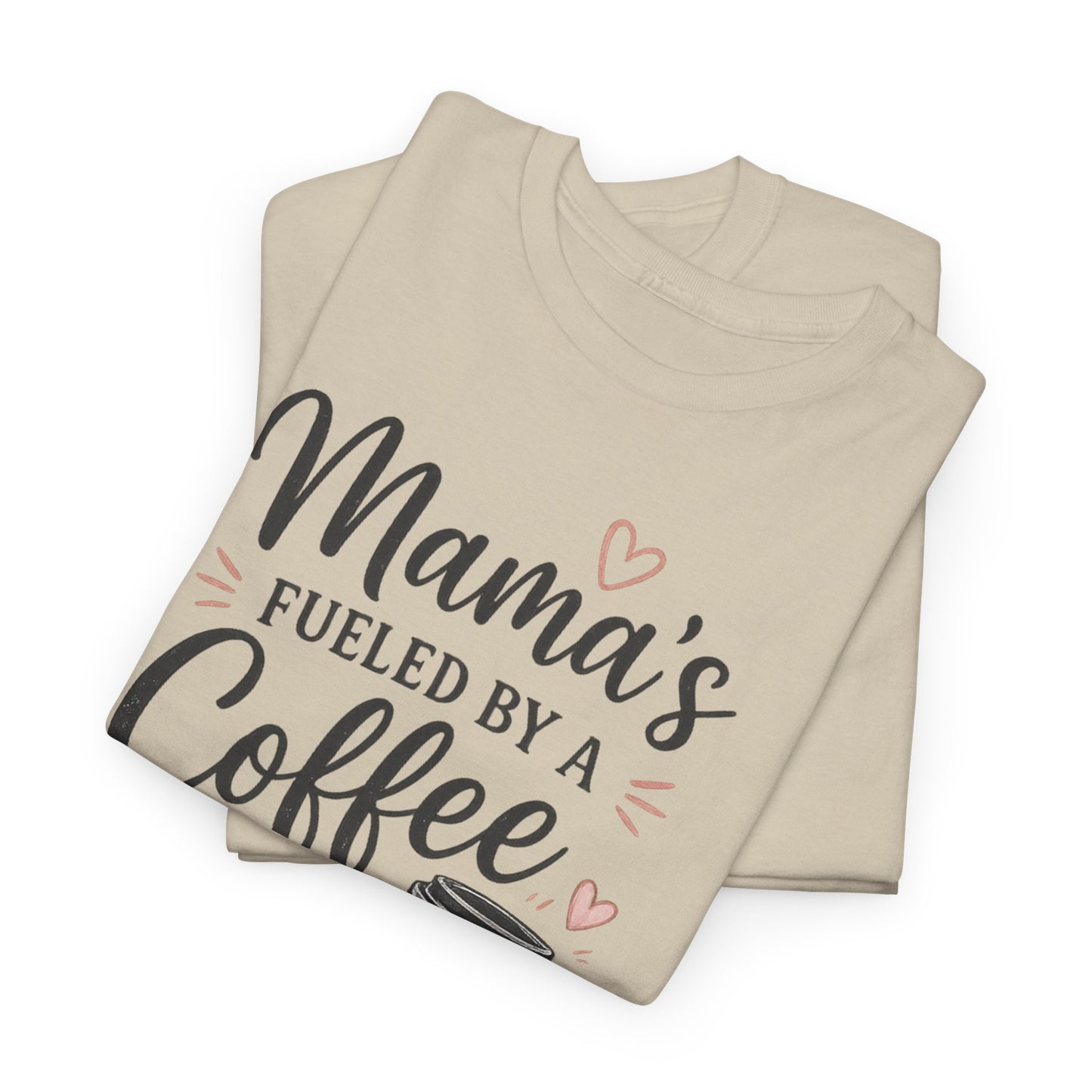 Mama Runs on Coffee T-Shirt — Funny Mom Coffee Tee