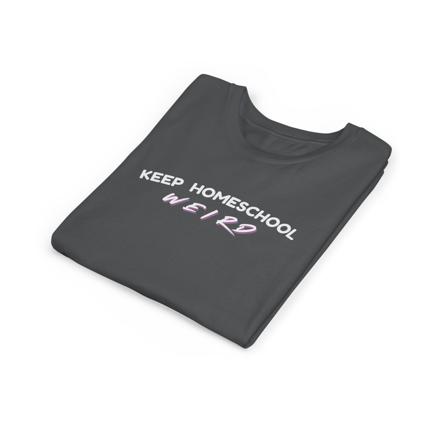 Keep Homeschool Weird Youth T-Shirt — Bella + Canvas Comfortable Tee for Kids