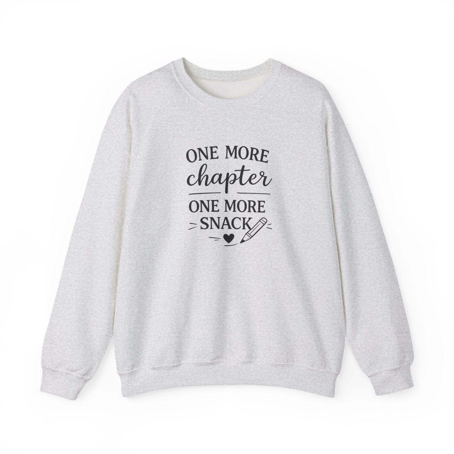 One More Chapter One More Snack Sweatshirt | Homeschool Mom Sweatshirt | Book Lover Crewneck | Reading Teacher Gift