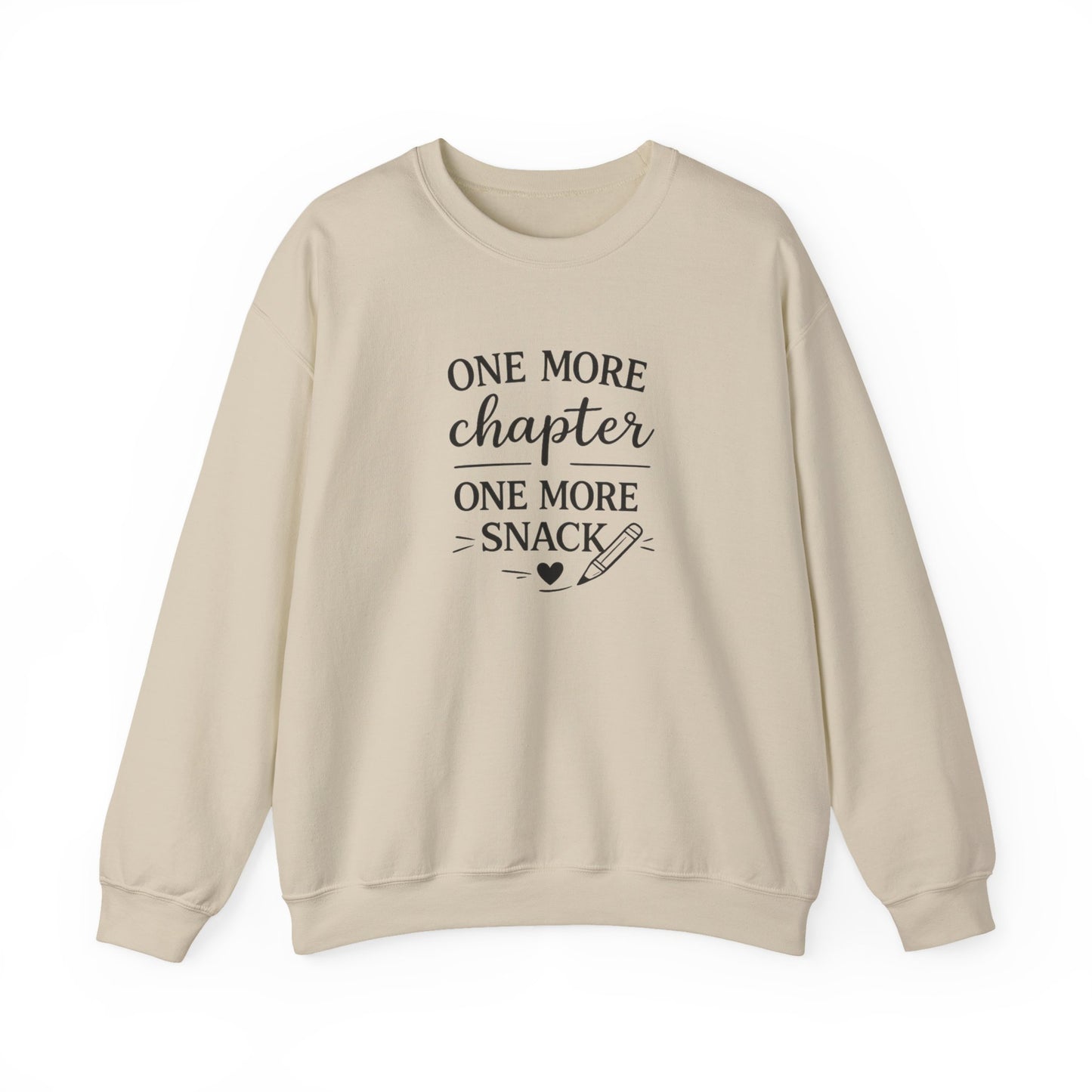 One More Chapter One More Snack Sweatshirt | Homeschool Mom Sweatshirt | Book Lover Crewneck | Reading Teacher Gift